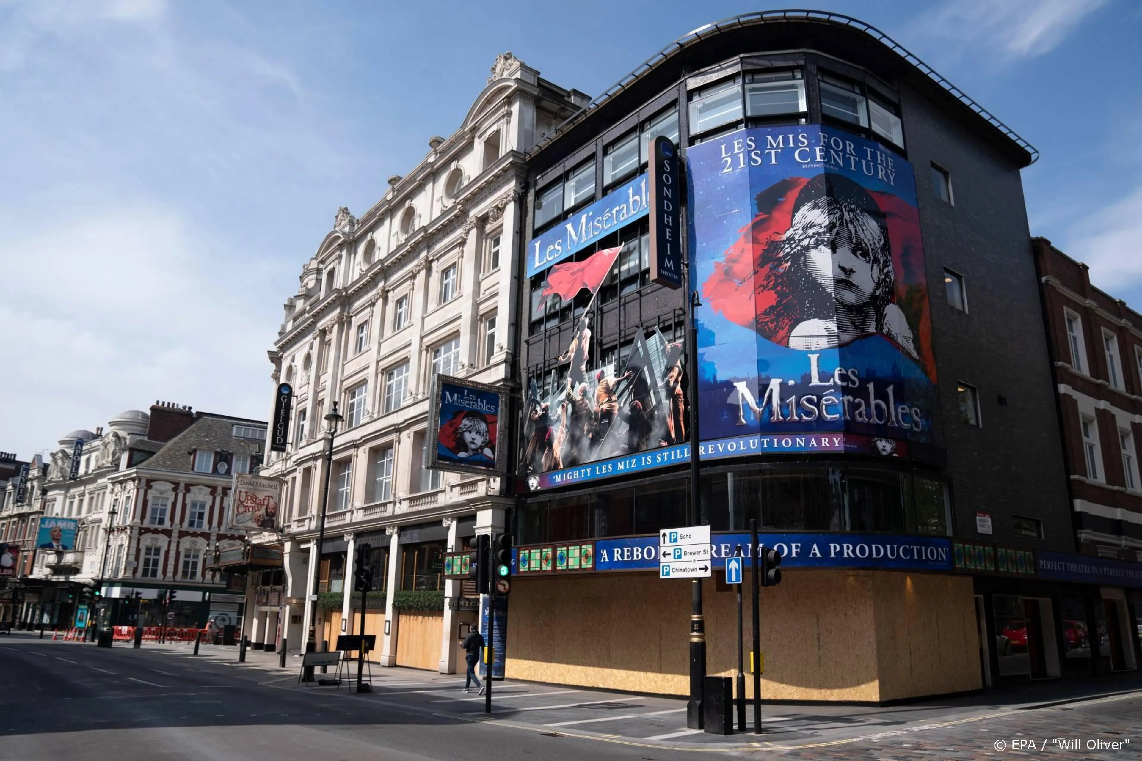 Grote musicals in West End op z'n vroegst volgend jaar te zien