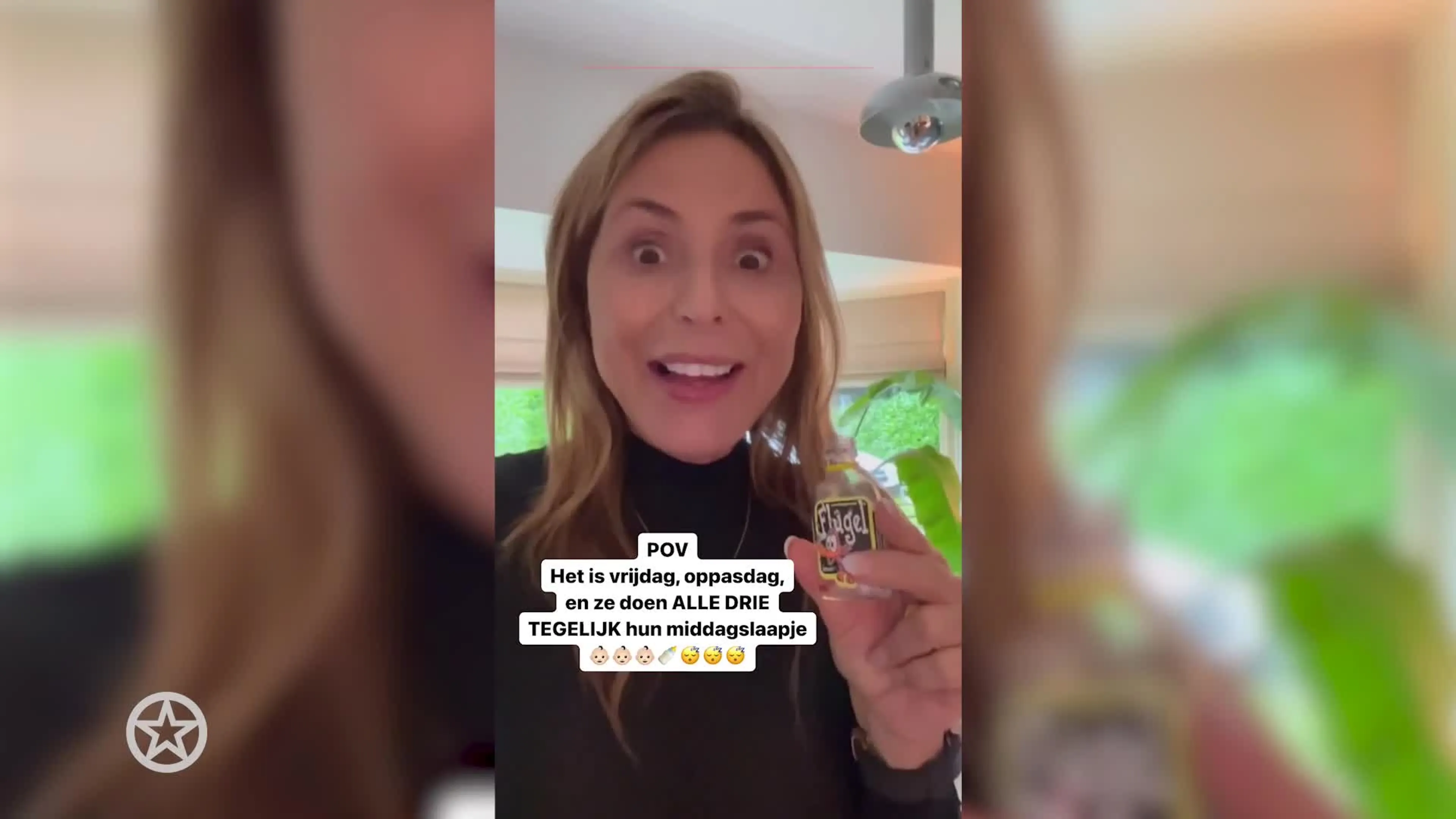 Heleen van Royen aan de drank tijdens oppassen