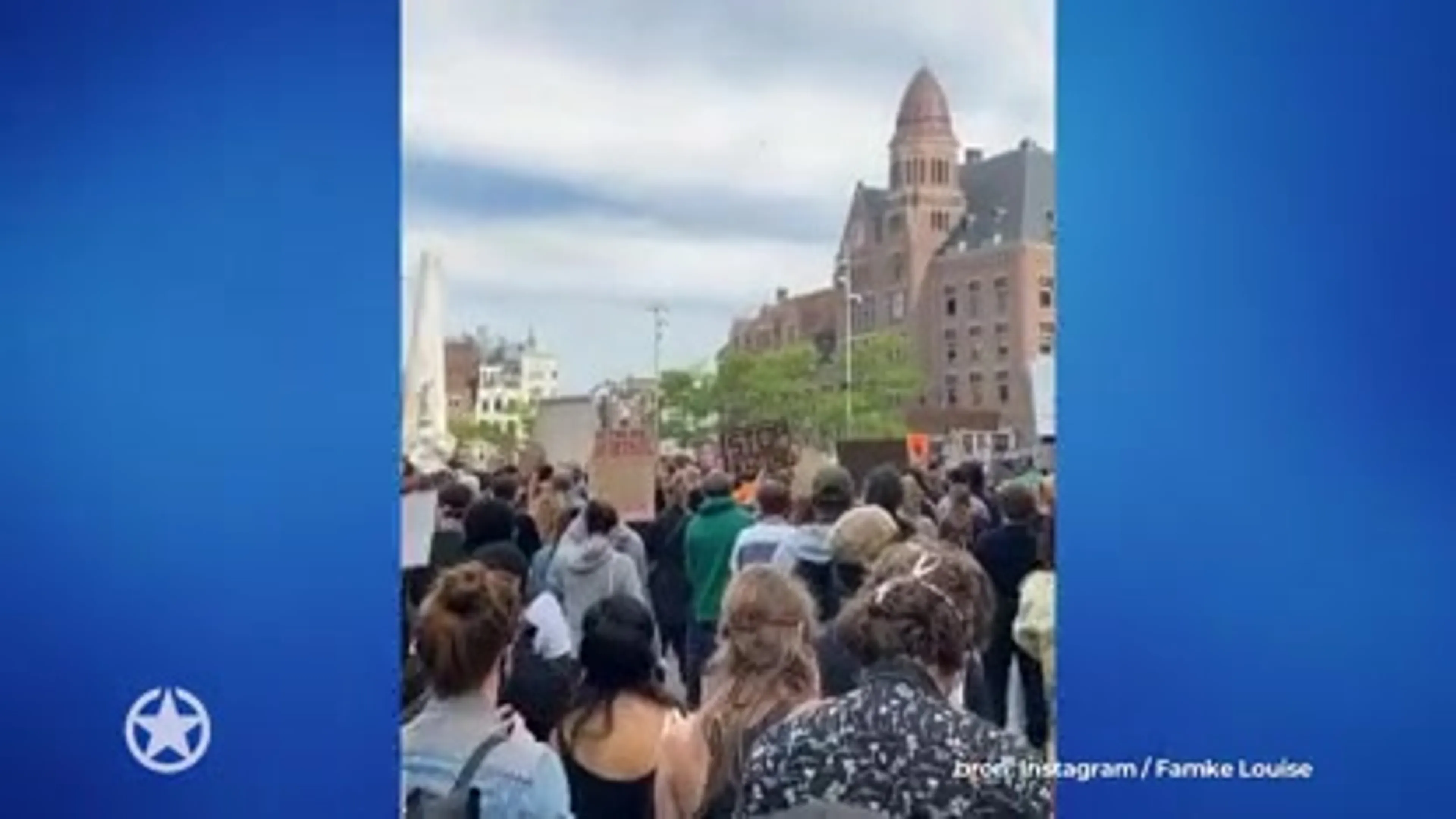 Protest op de Dam