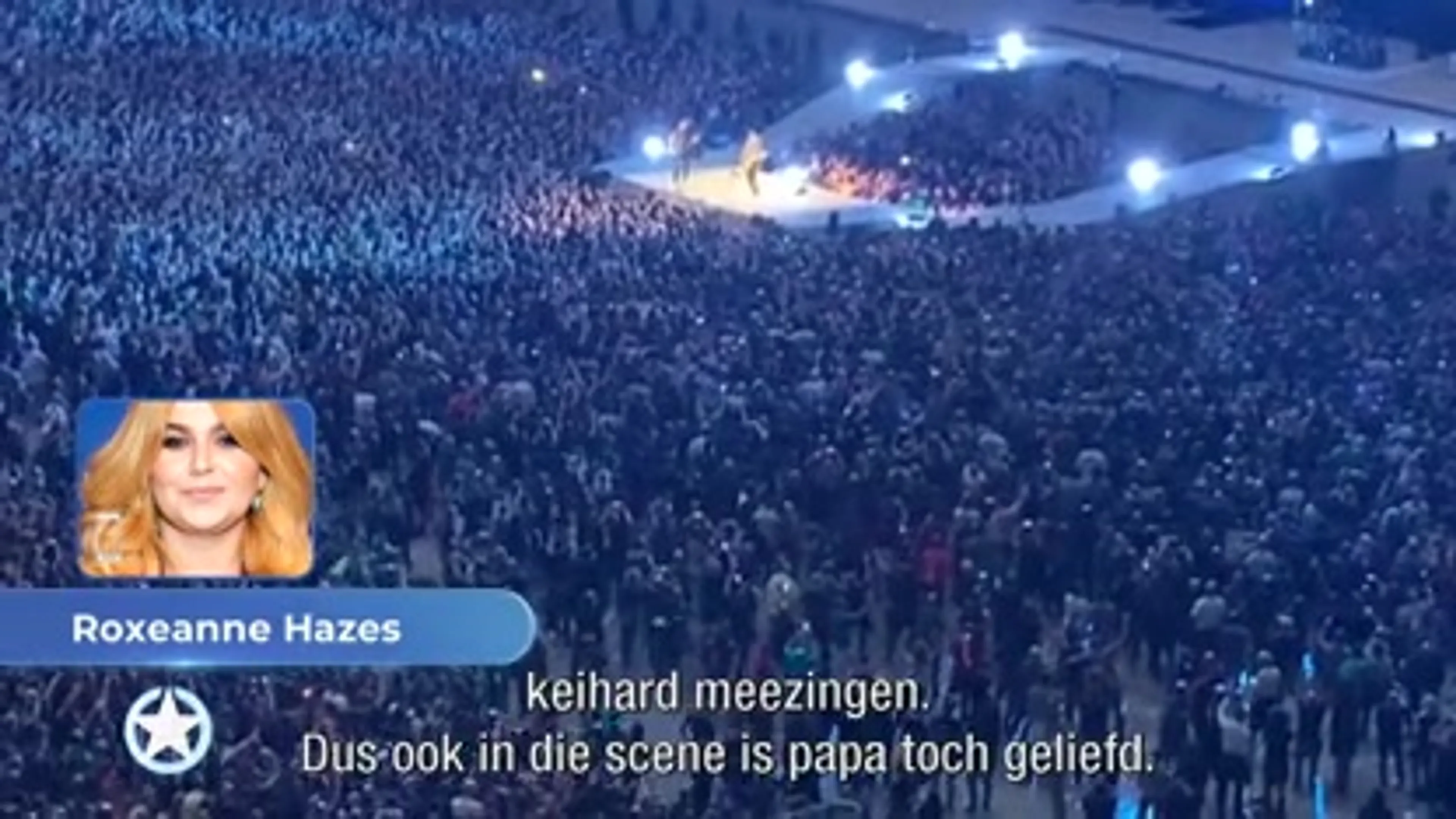 Roxeanne Hazes emotioneel: 'Kijk, pap!'
