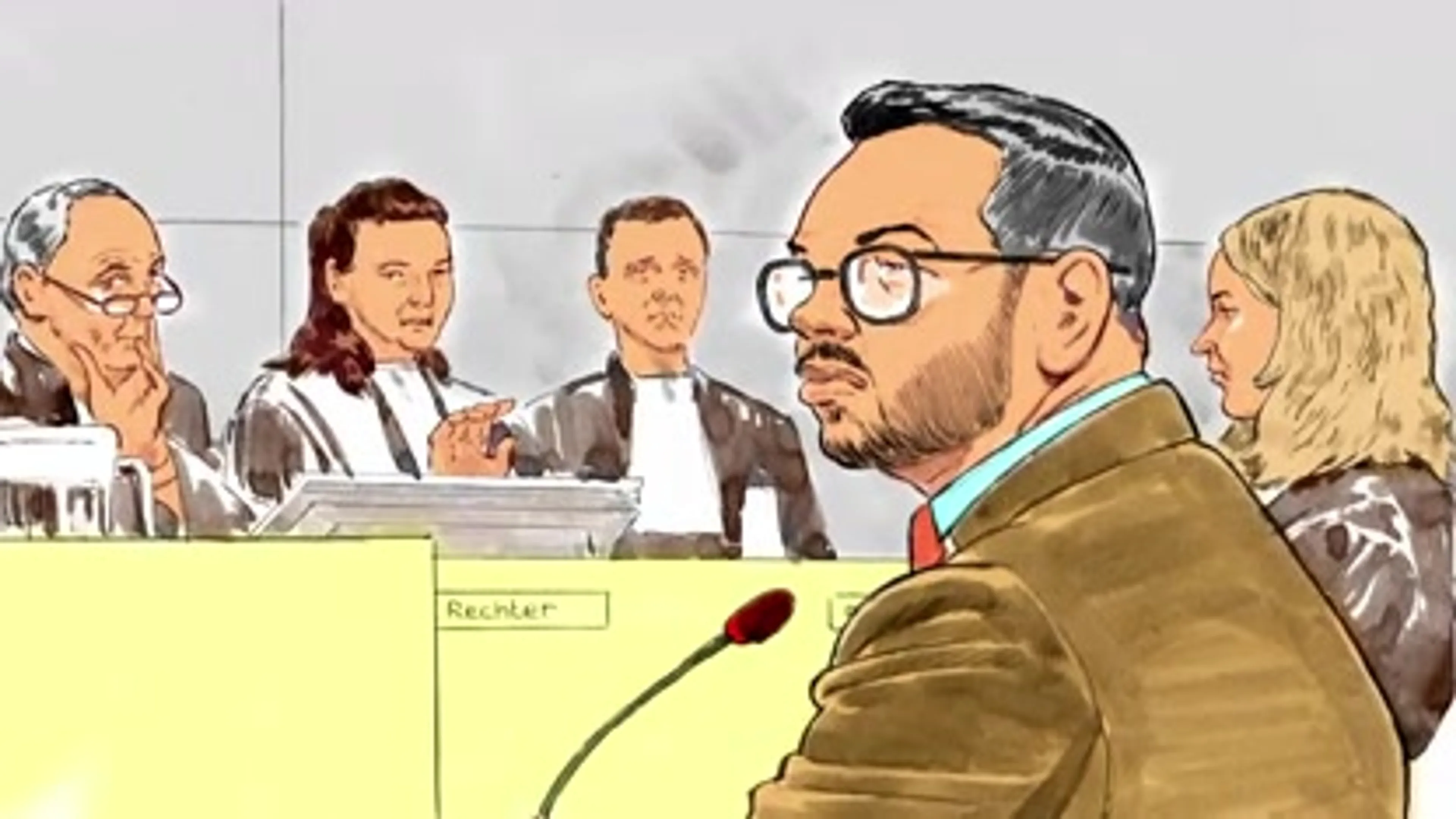 Laura Ponticorvo wilde hacker niet aankijken in rechtszaal