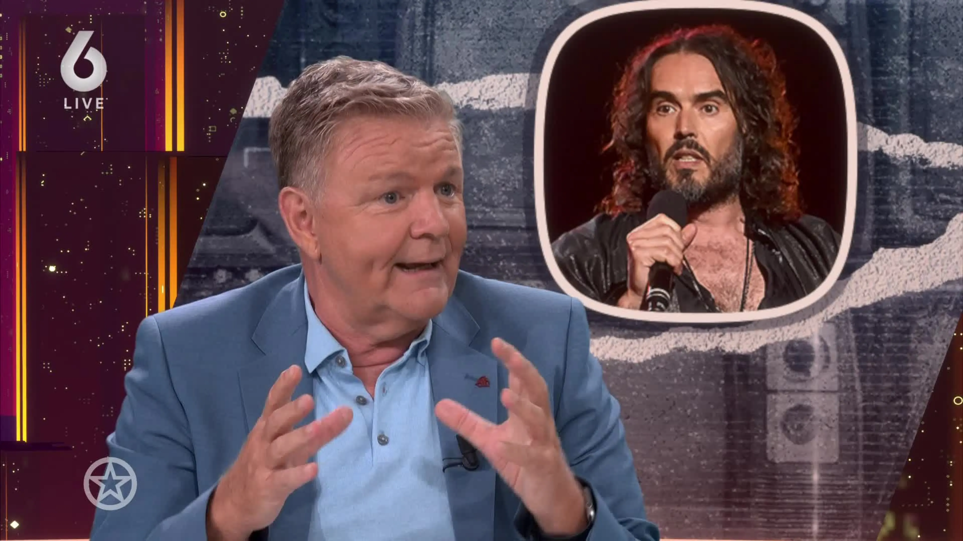Shownieuws-tafel over de documentaire Russell Brand: In Plain Sight