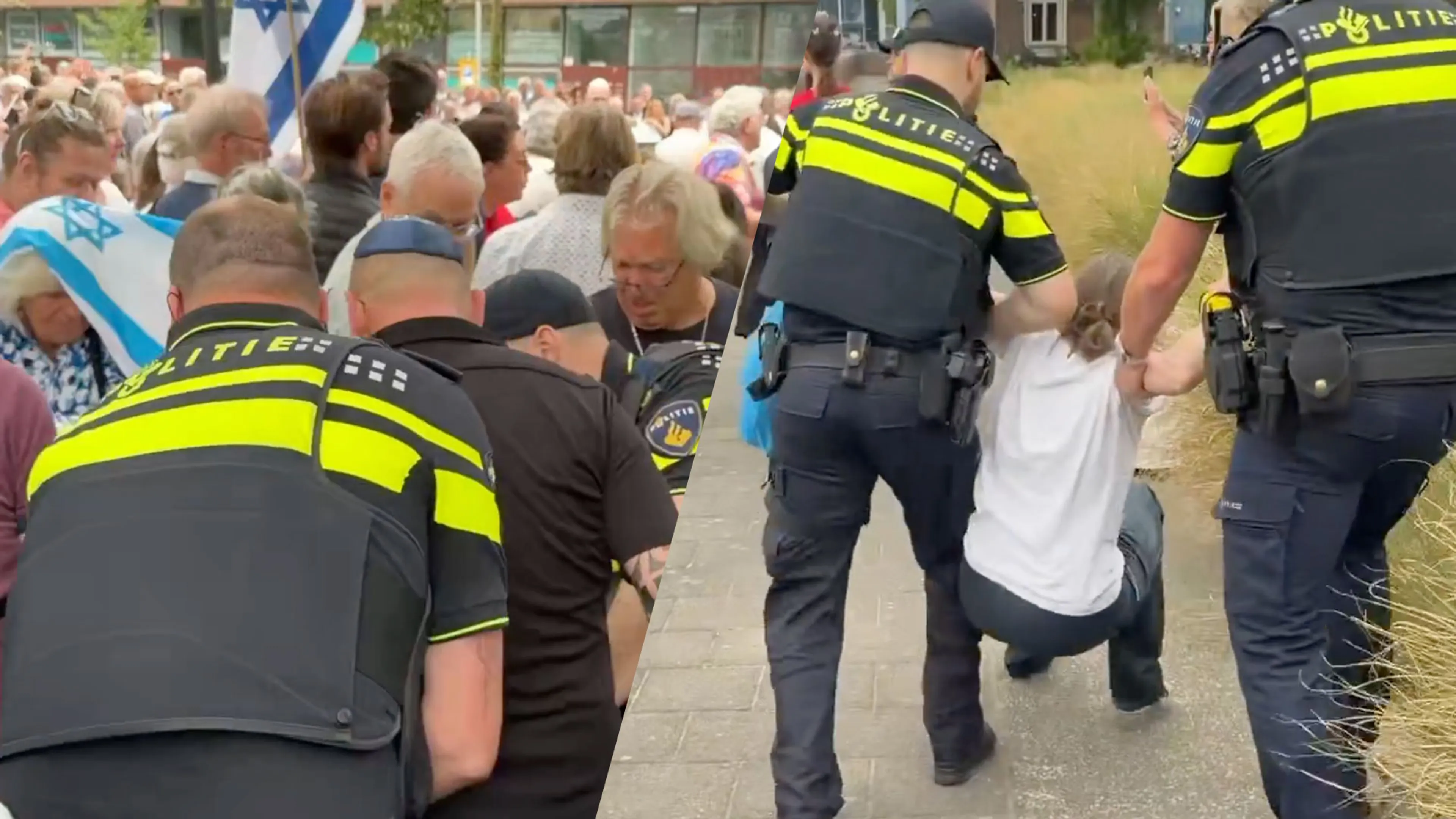 Herdenking deportatie Joodse Rotterdammers verstoord door betogers
