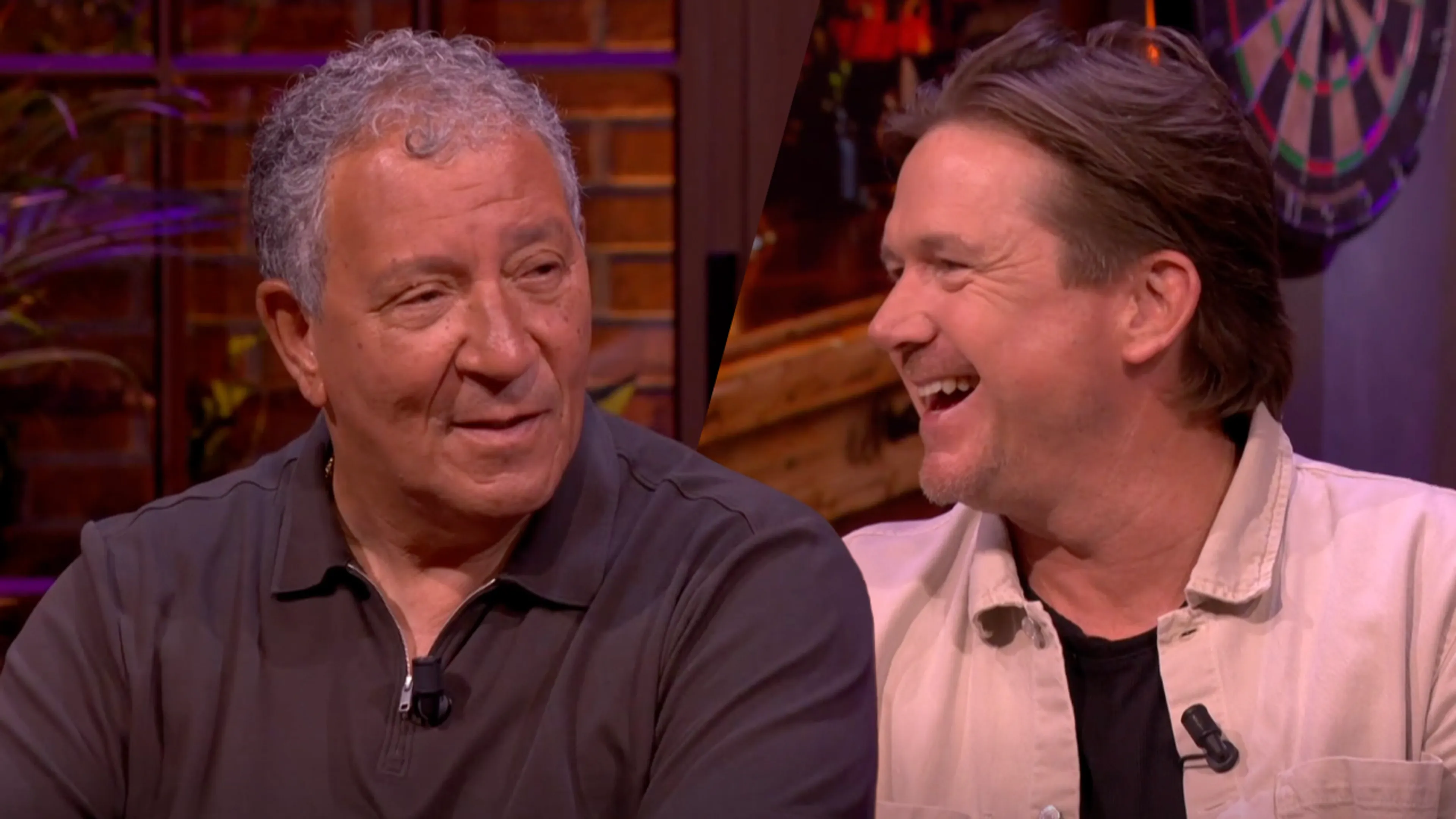 Henk ten Cate en Johnny de Mol donderdag te gast bij Het Oranje Café