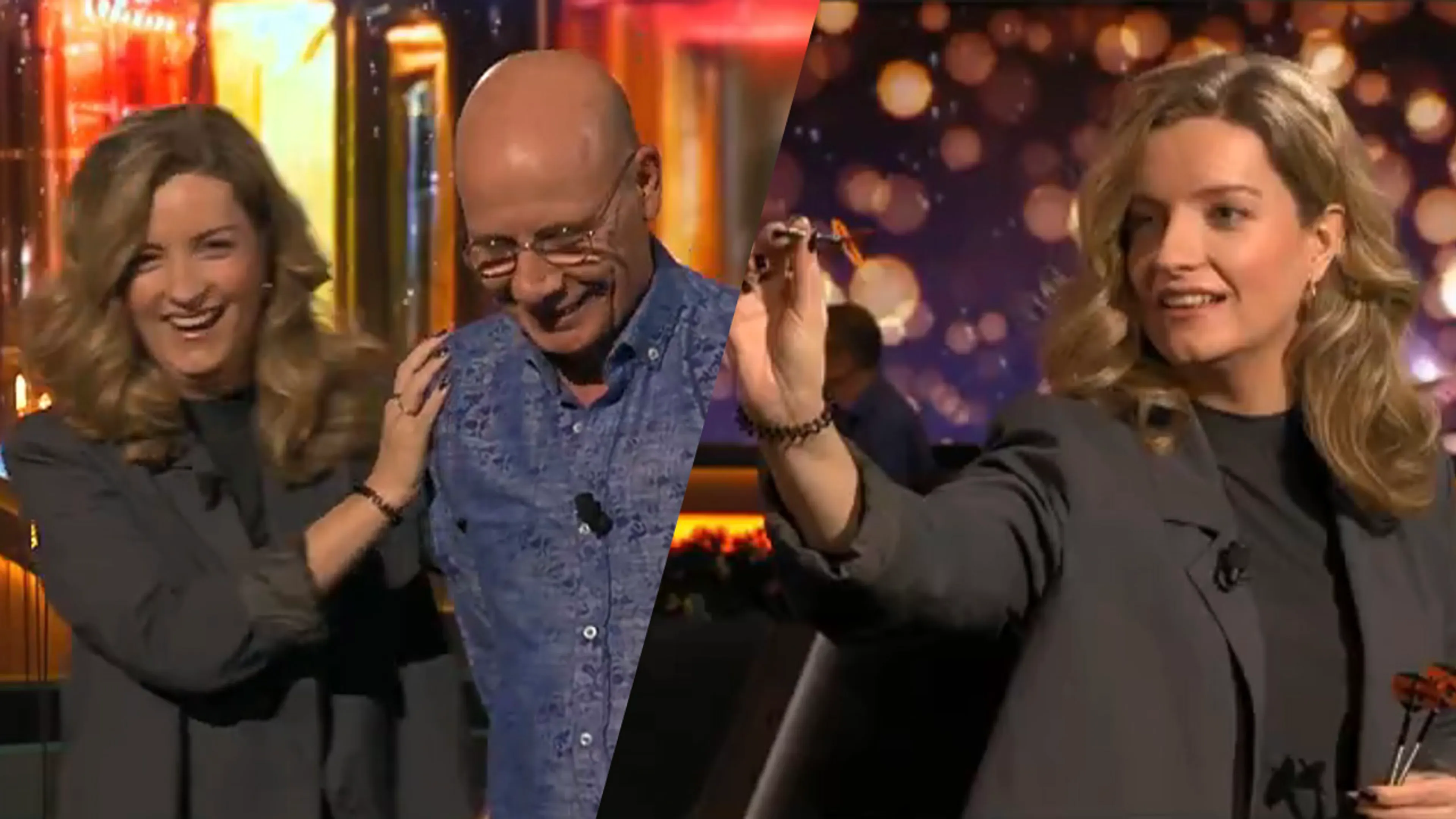 Video: Merel Ek helpt Co Stompé met dartsvraag: 'Het gaat niet goed komen met Co vanmiddag!'
