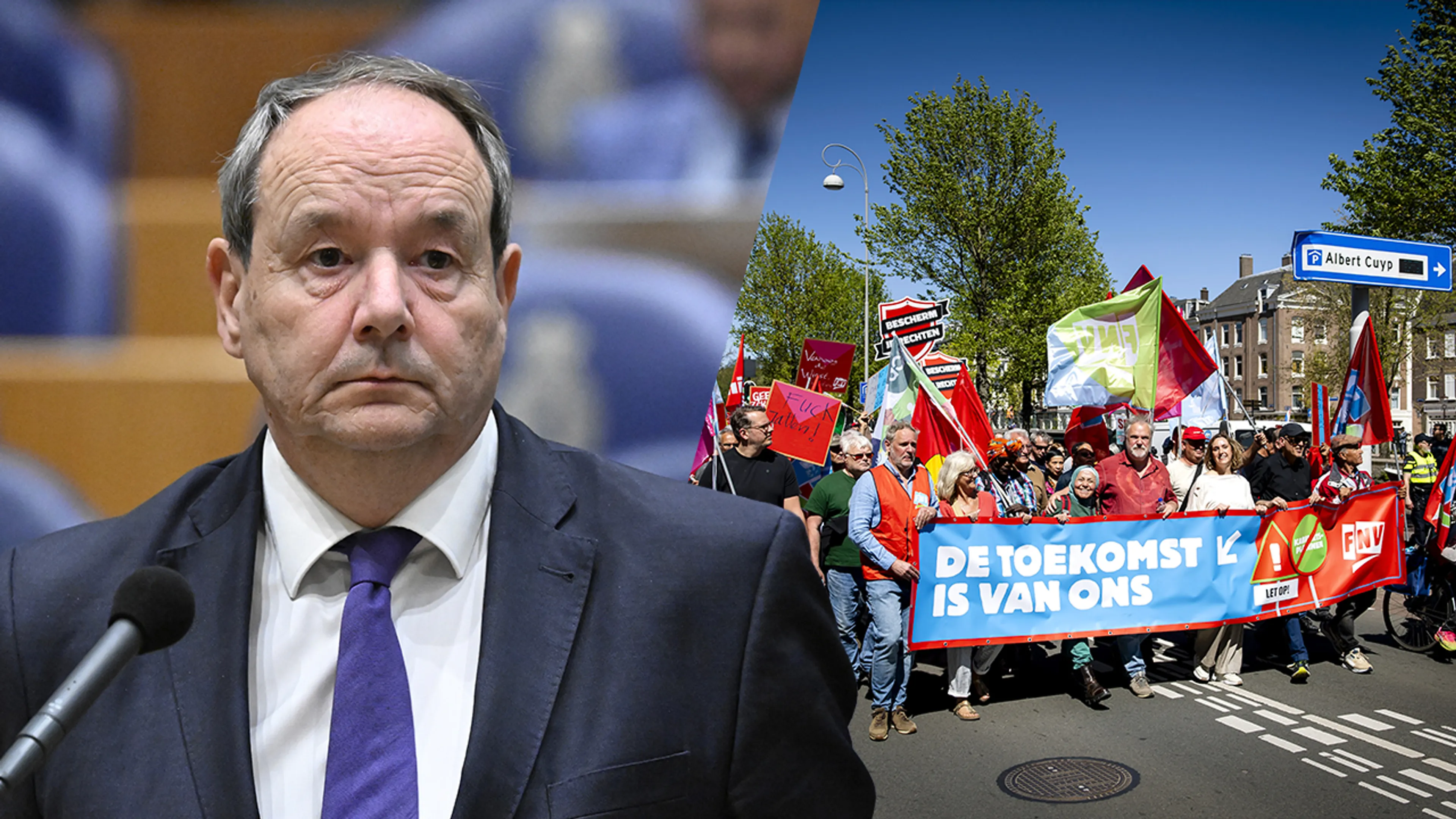 Kabinet komt met voorstel na dreiging van vakbonden tegen bezuinigingsplannen