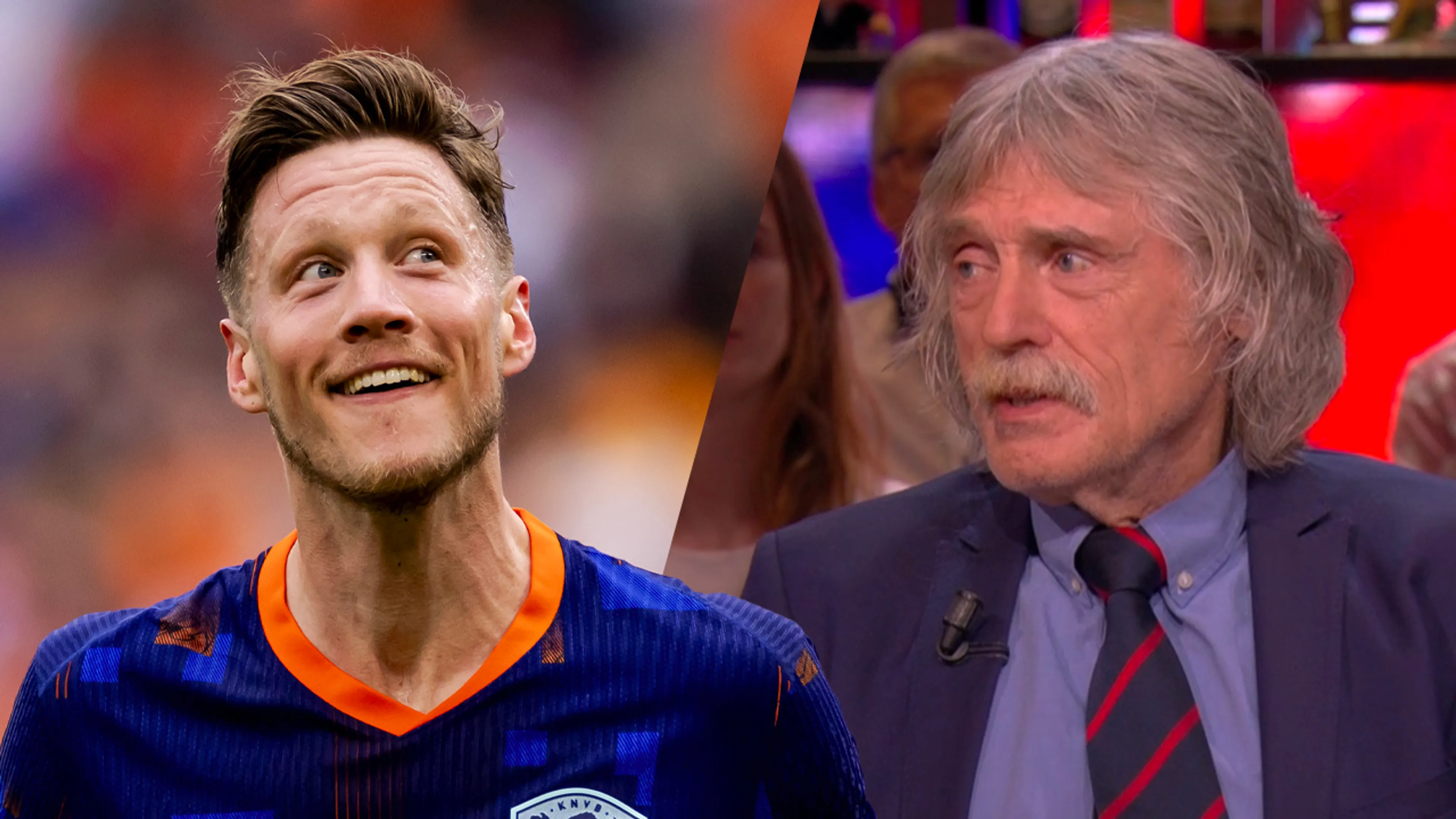 Johan over Weghorst: 'Als hij hele wedstrijden speelt op topniveau, is het niet veel soeps'
