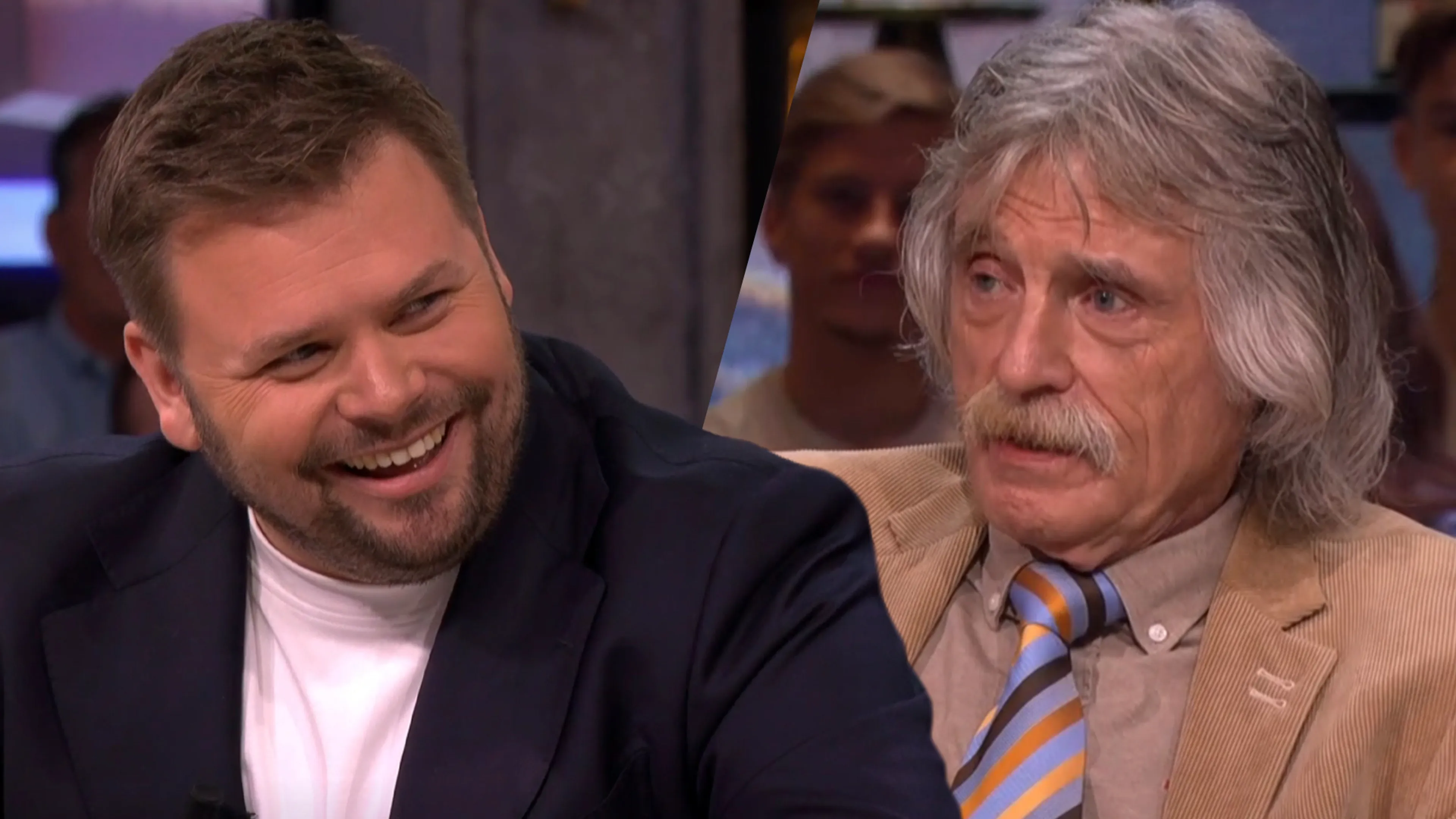 Thomas van Groningen krijgt kledingadvies van Johan Derksen: ‘Jij komt af en toe binnen…’