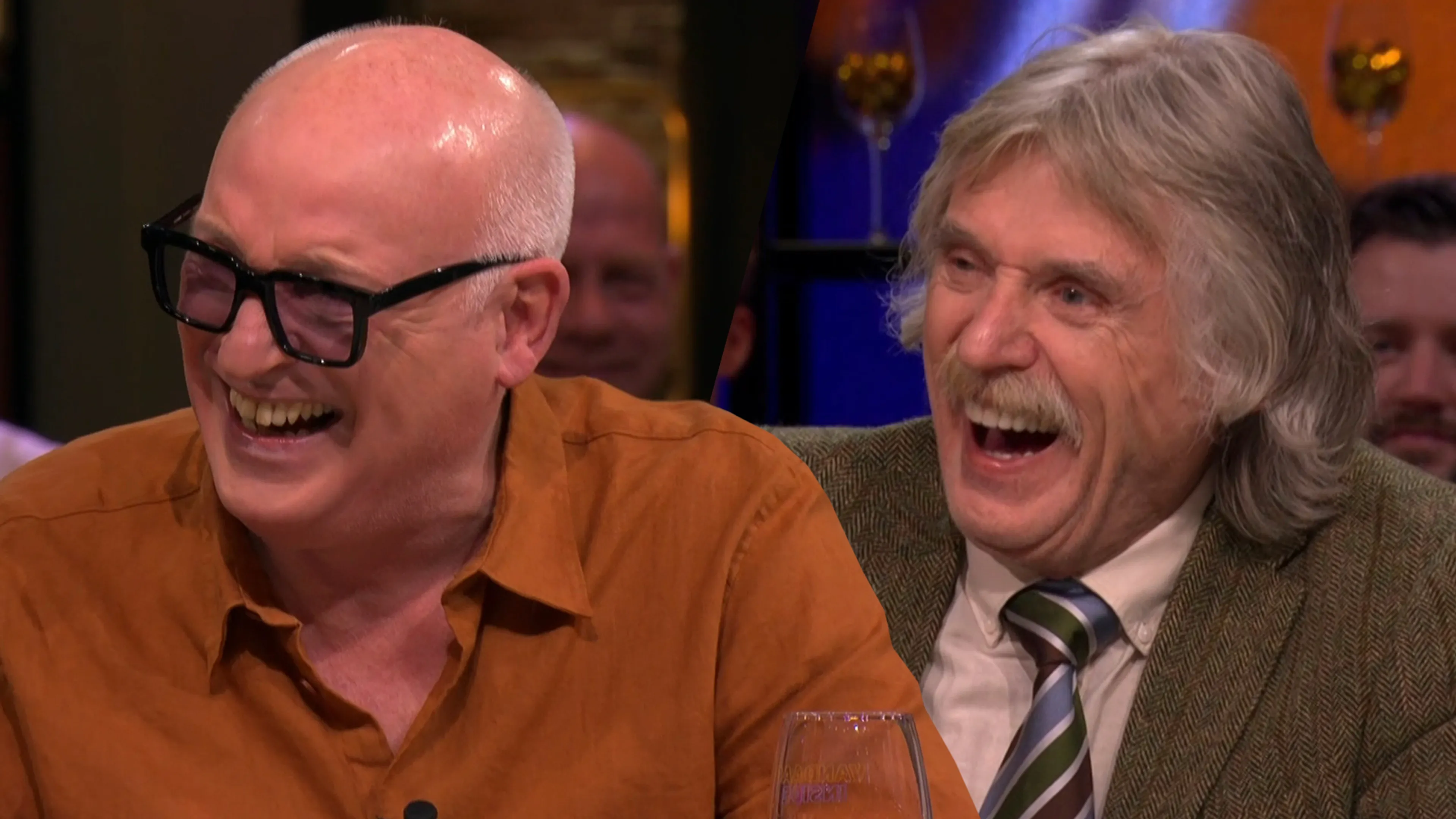 René van der Gijp en Johan Derksen vertellen kostelijke anekdotes over saunaclub Diana