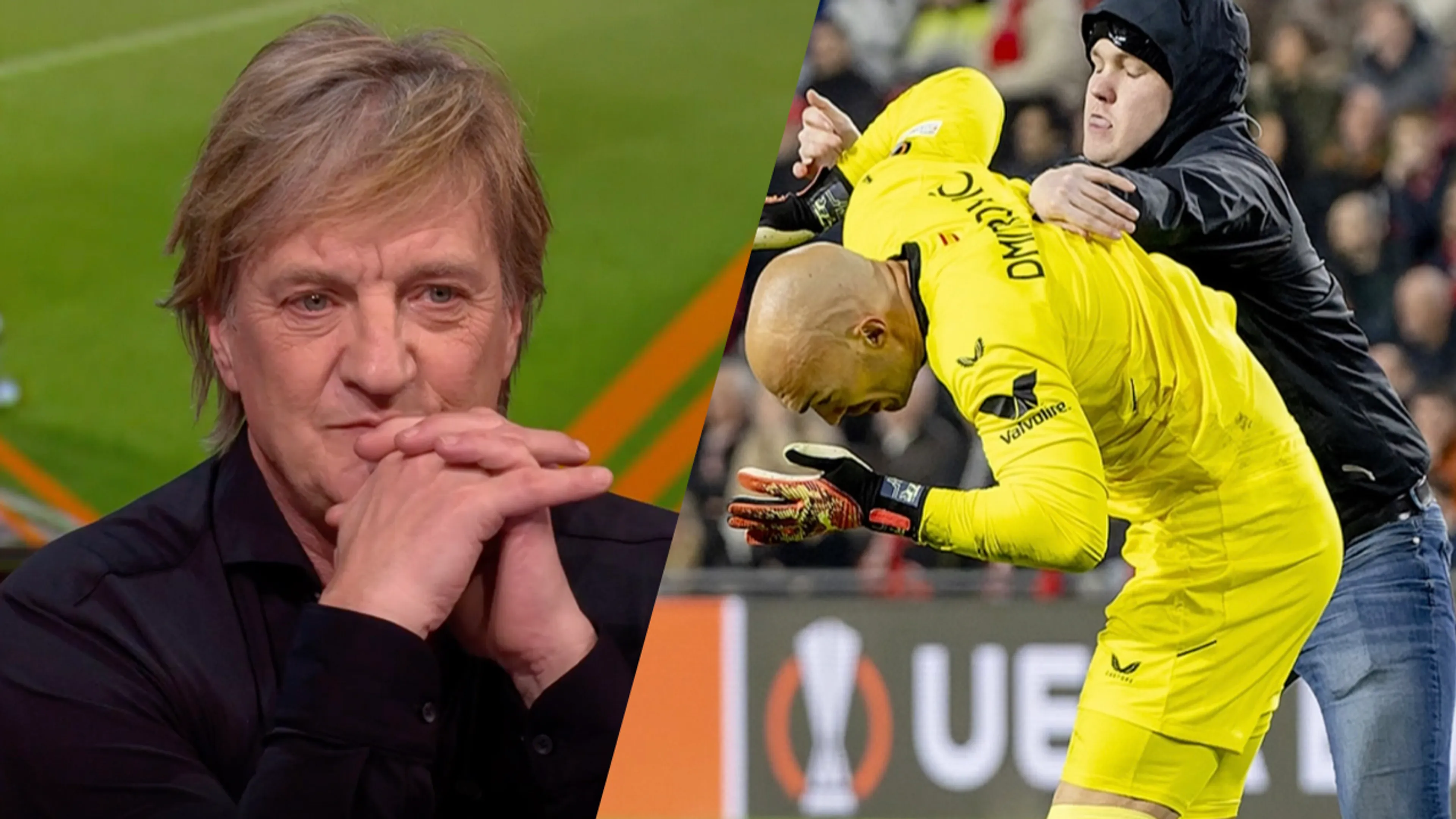 Wim en Kees zien kansloze actie van toeschouwer bij PSV-Sevilla: 'Halve gare!'