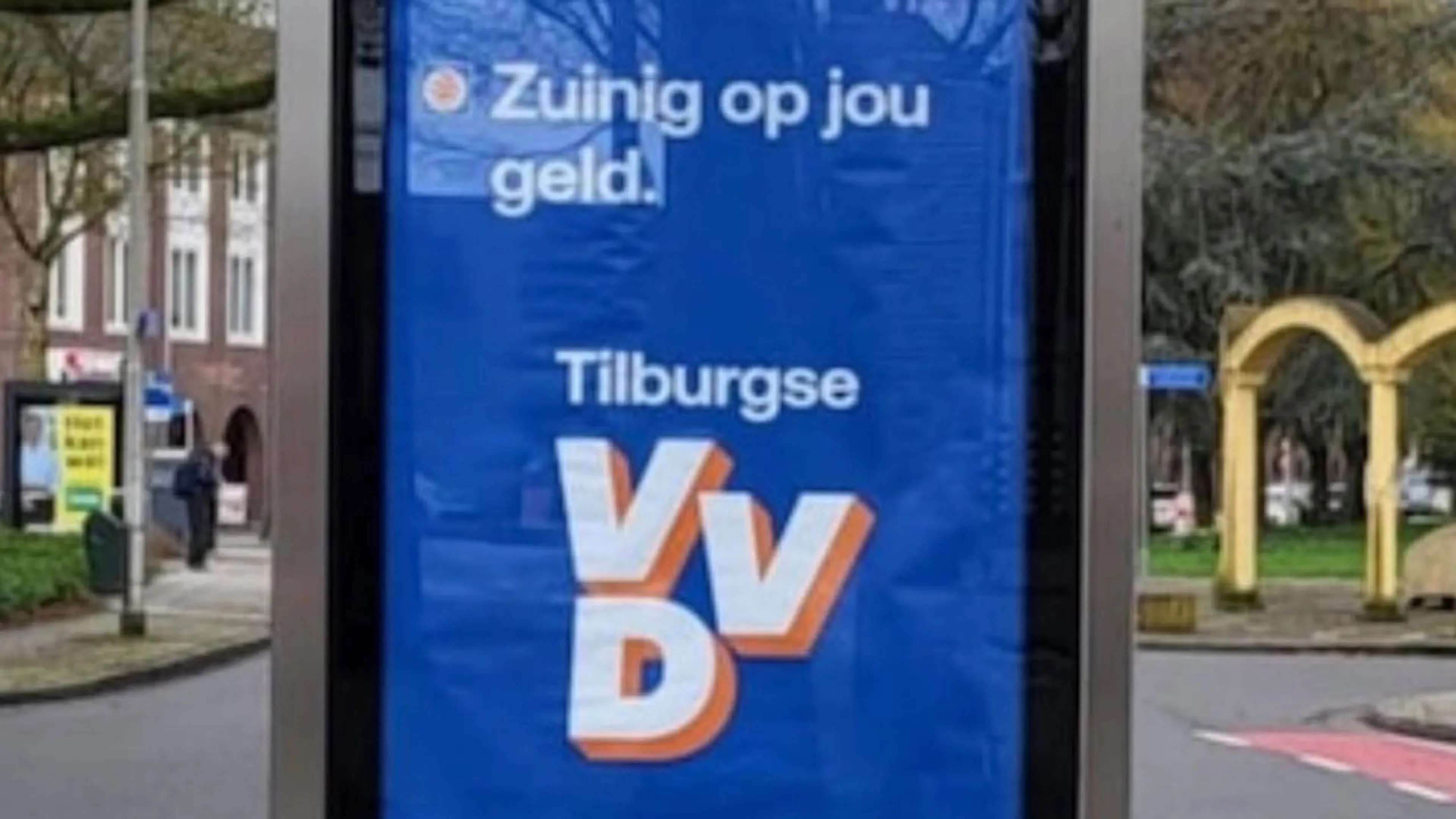 VVD blundert met spelfout op Tilburgse verkiezingsposter