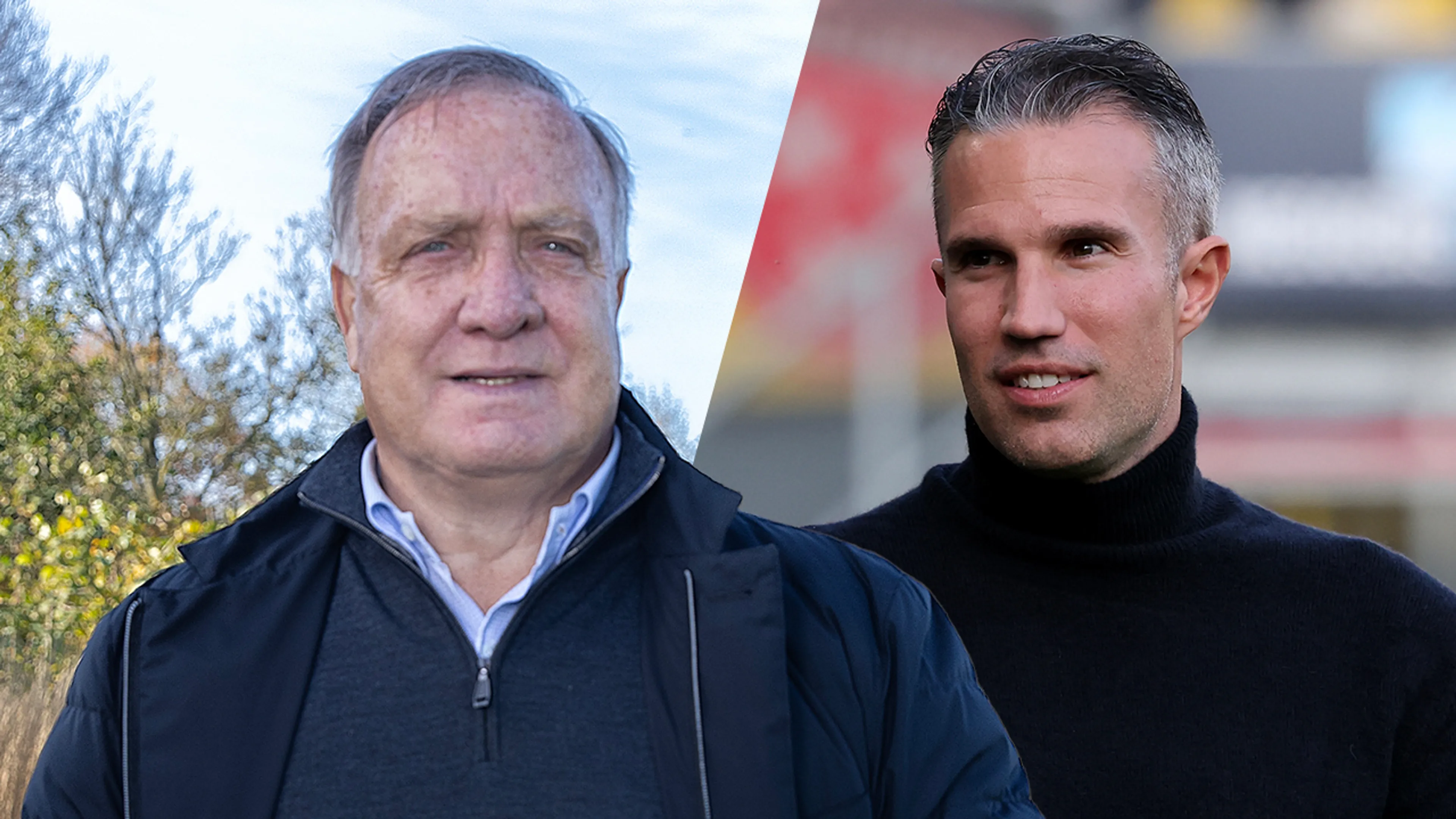 Dick Advocaat ondersteunt Feyenoord-trainer Robin van Persie tot eind dit seizoen