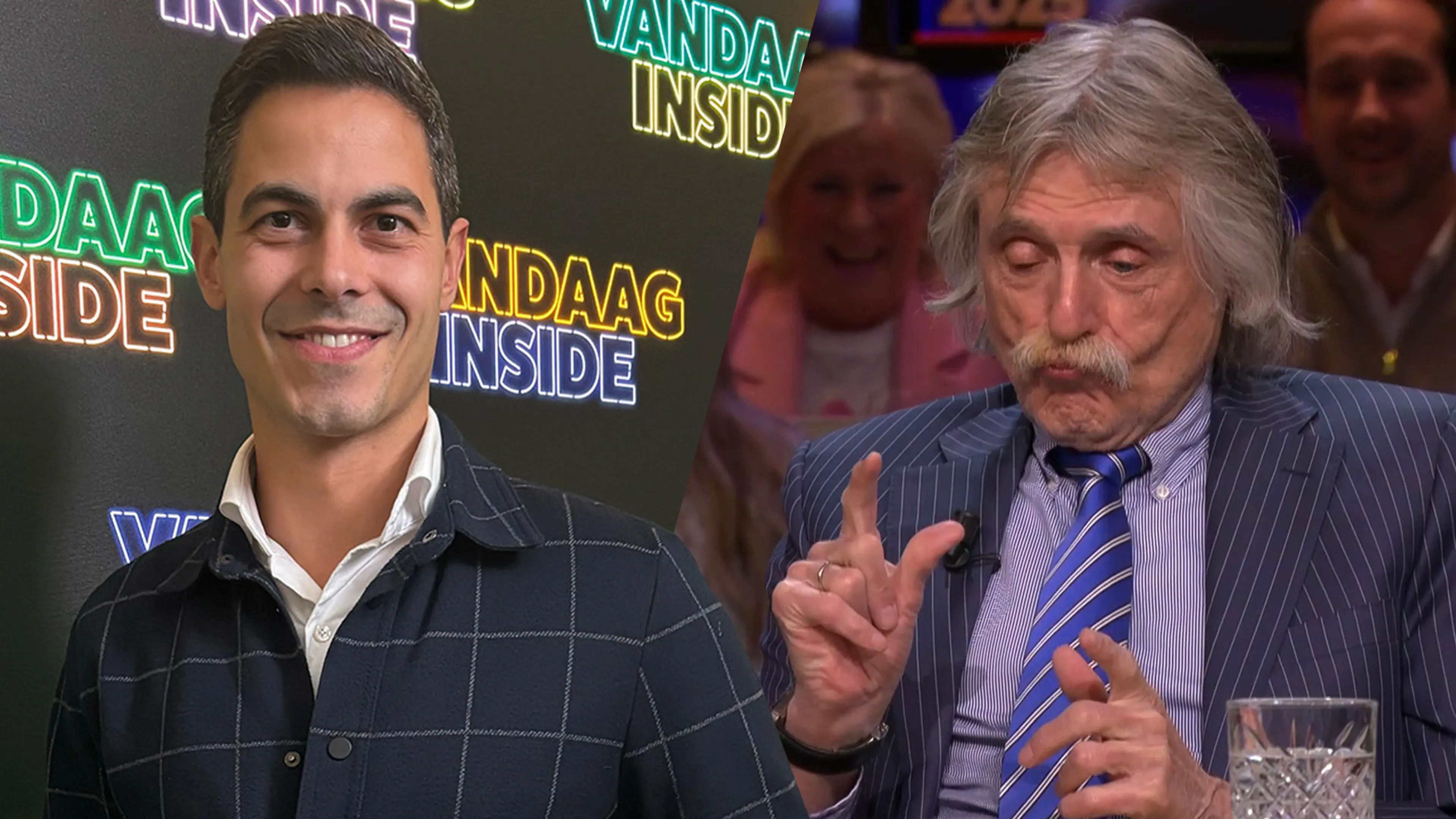 Johan Derksen vertelt op geheel eigen wijze over bijzondere wc-ontmoeting met Rob Jetten