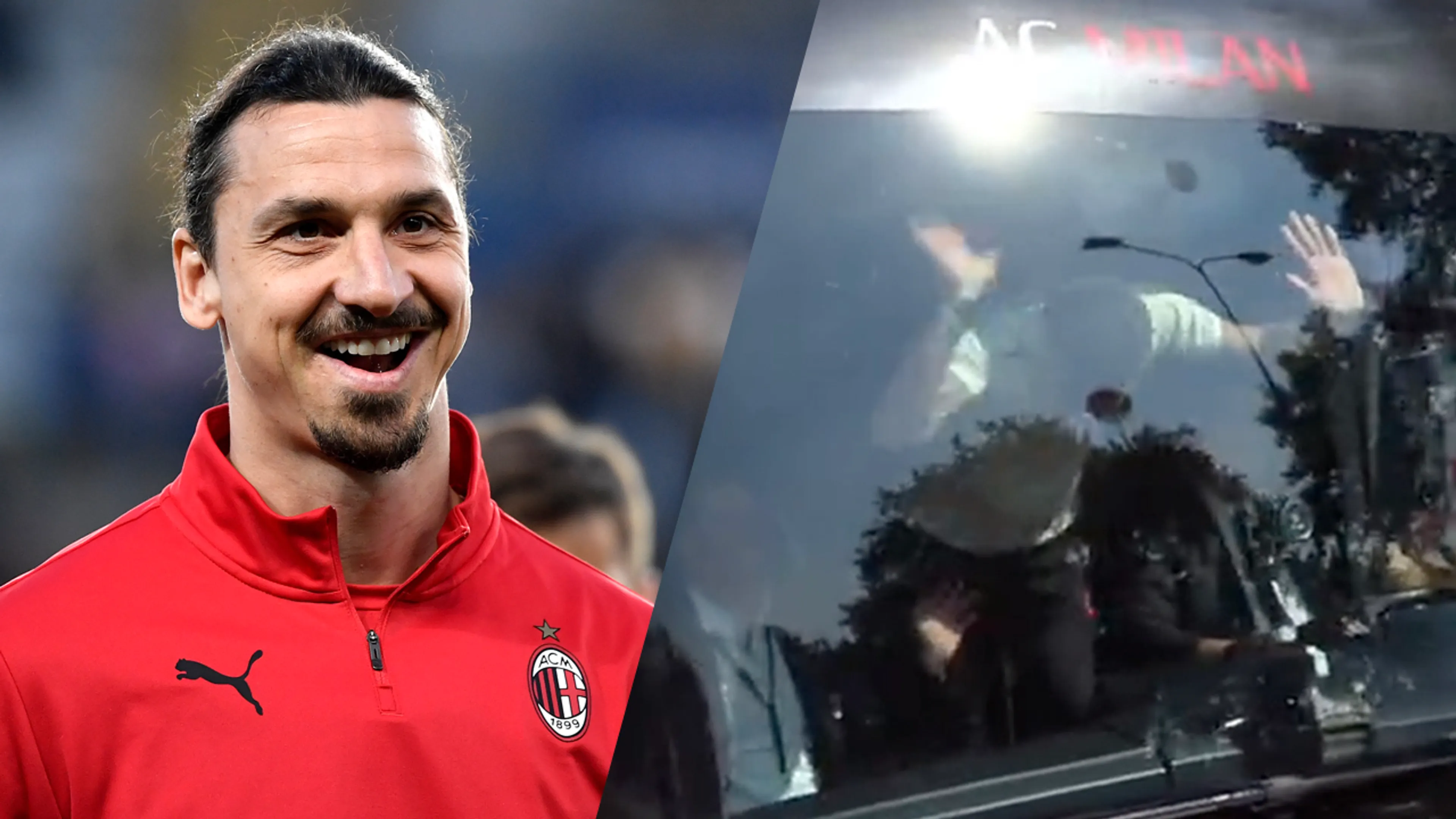 VIDEO: Ibrahimović wordt gek en slaat voorruit van spelersbus kapot