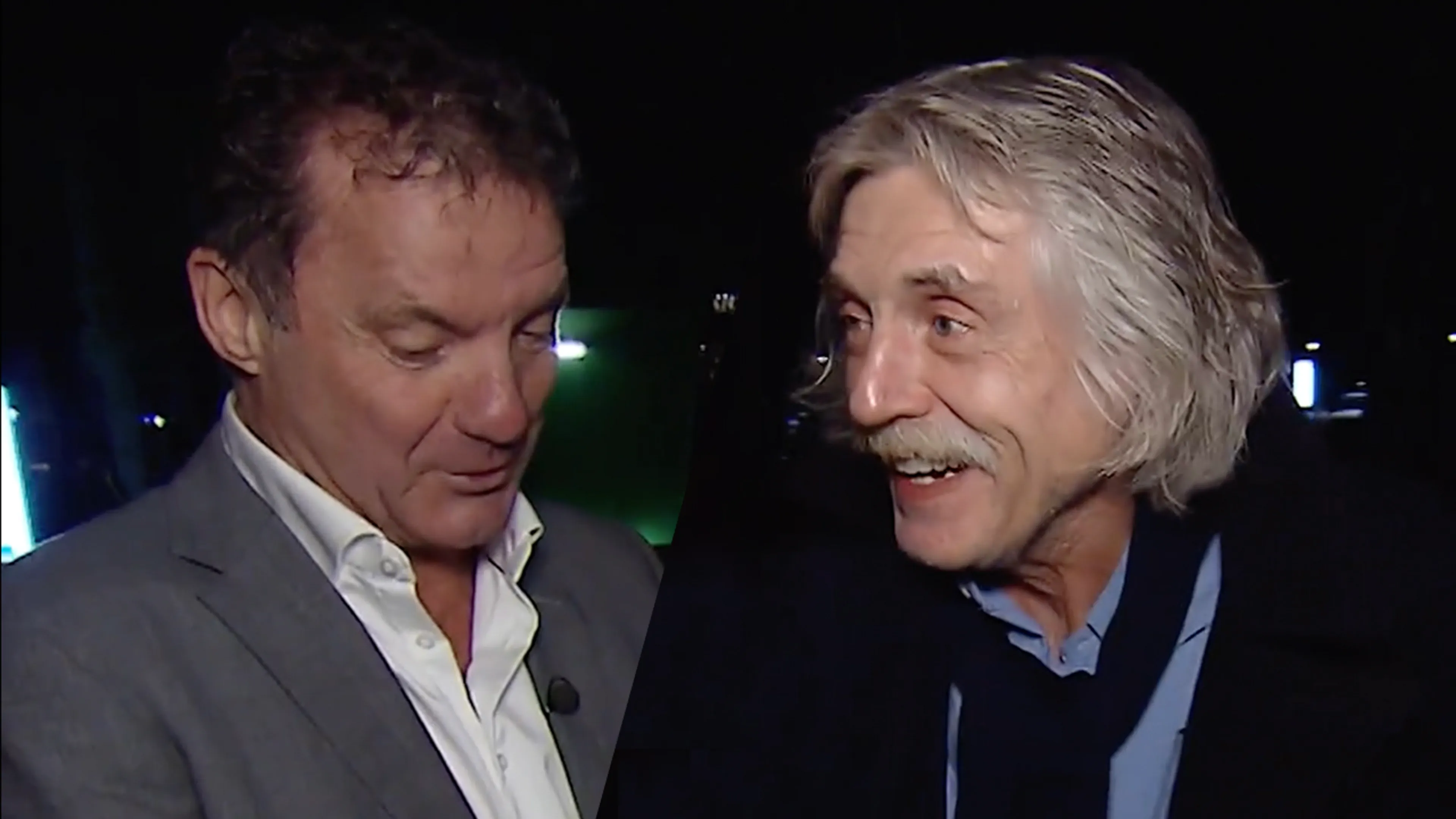 Video: John de Bever verrast Johan Derksen met speciaal gedicht: 'Jij bent altijd recht door zee'