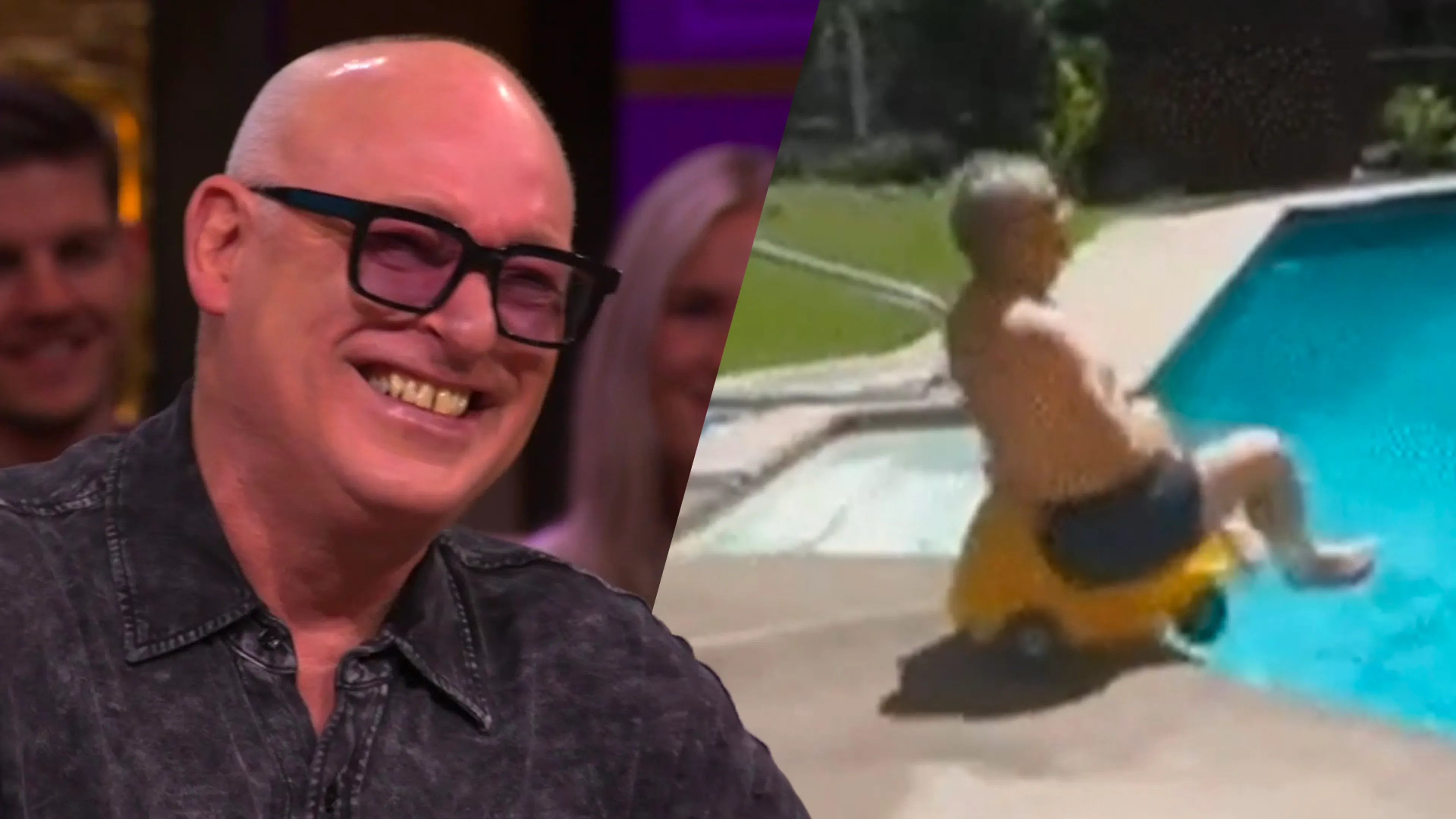 René lacht om de avonturen van Kees Jansma en Dick Advocaat op Curaçao