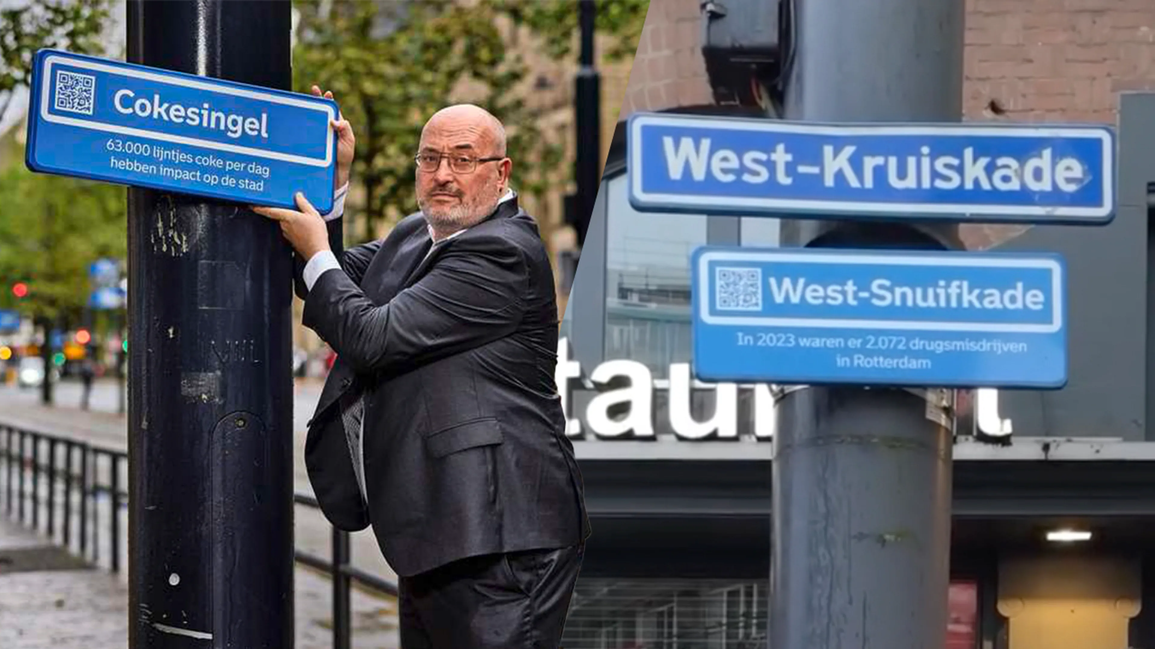 Coolsingel wordt 'Cokesingel': Rotterdam start campagne tegen drugsoverlast 