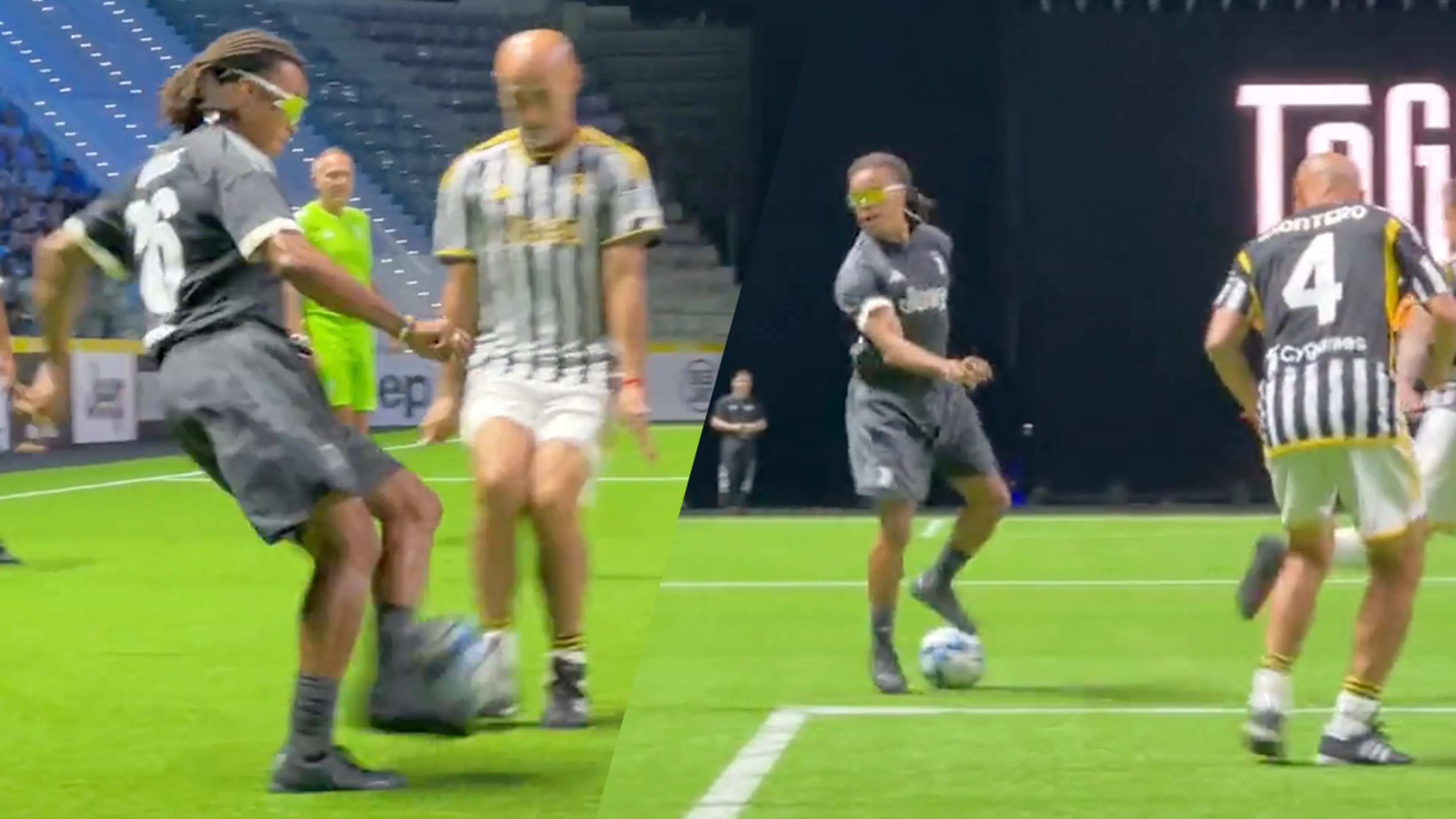 Video: Edgar Davids trekt trukendoos open tijdens reünie met Juve-legendes