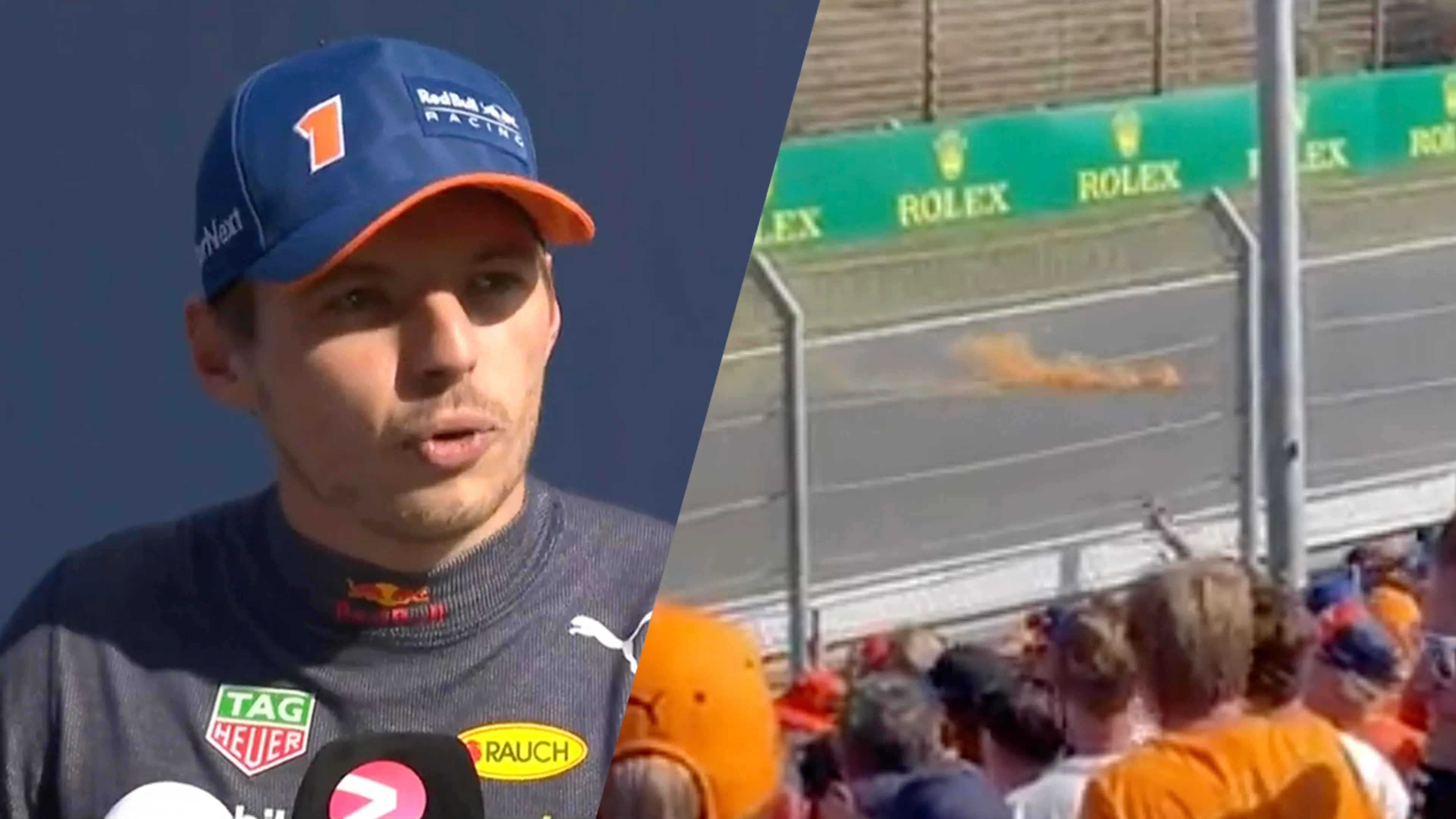 Verstappen boos op man die rookpot gooide op circuit: 'Ontzettend dom'
