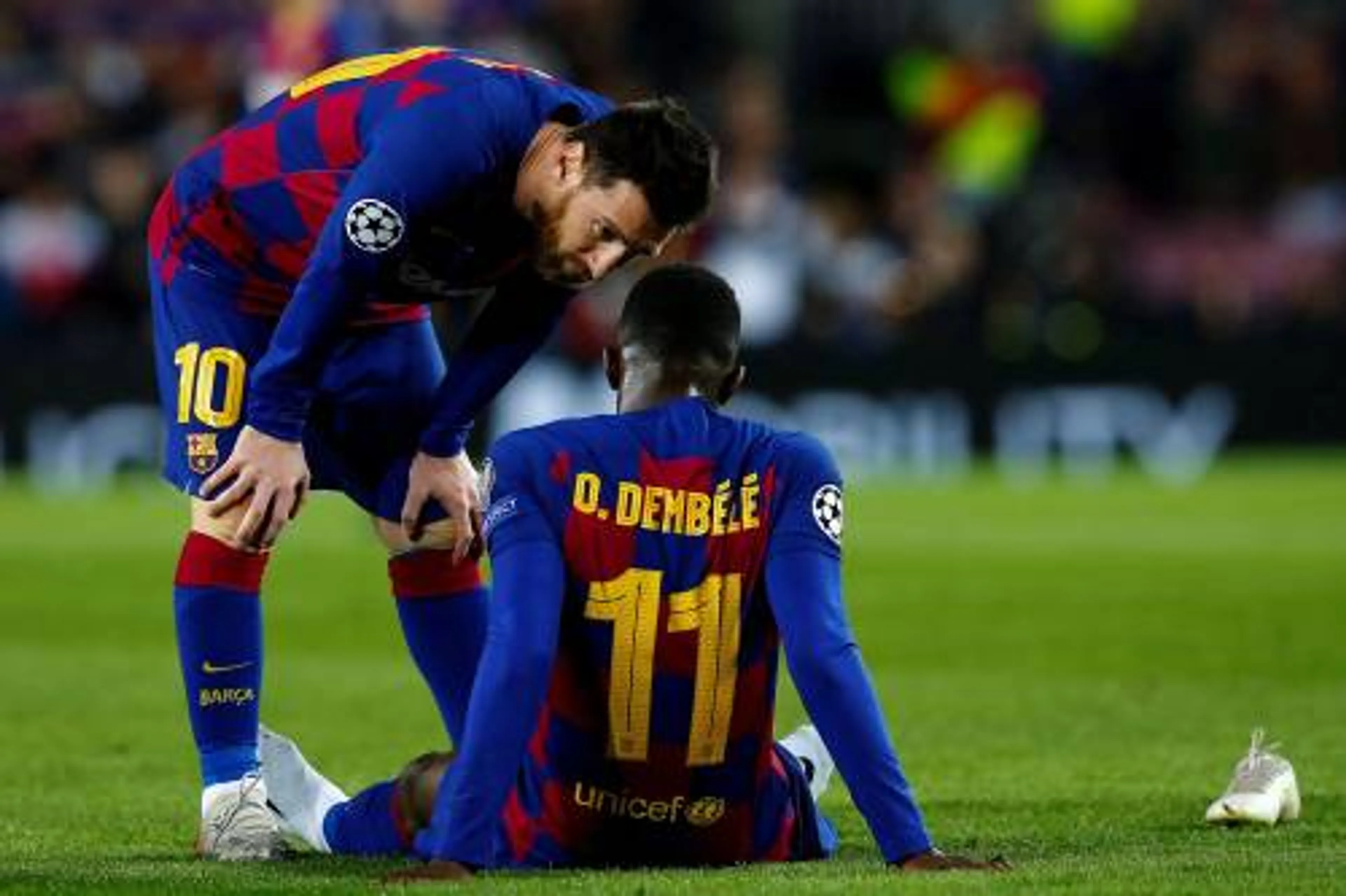Barcelona tien weken zonder Dembélé