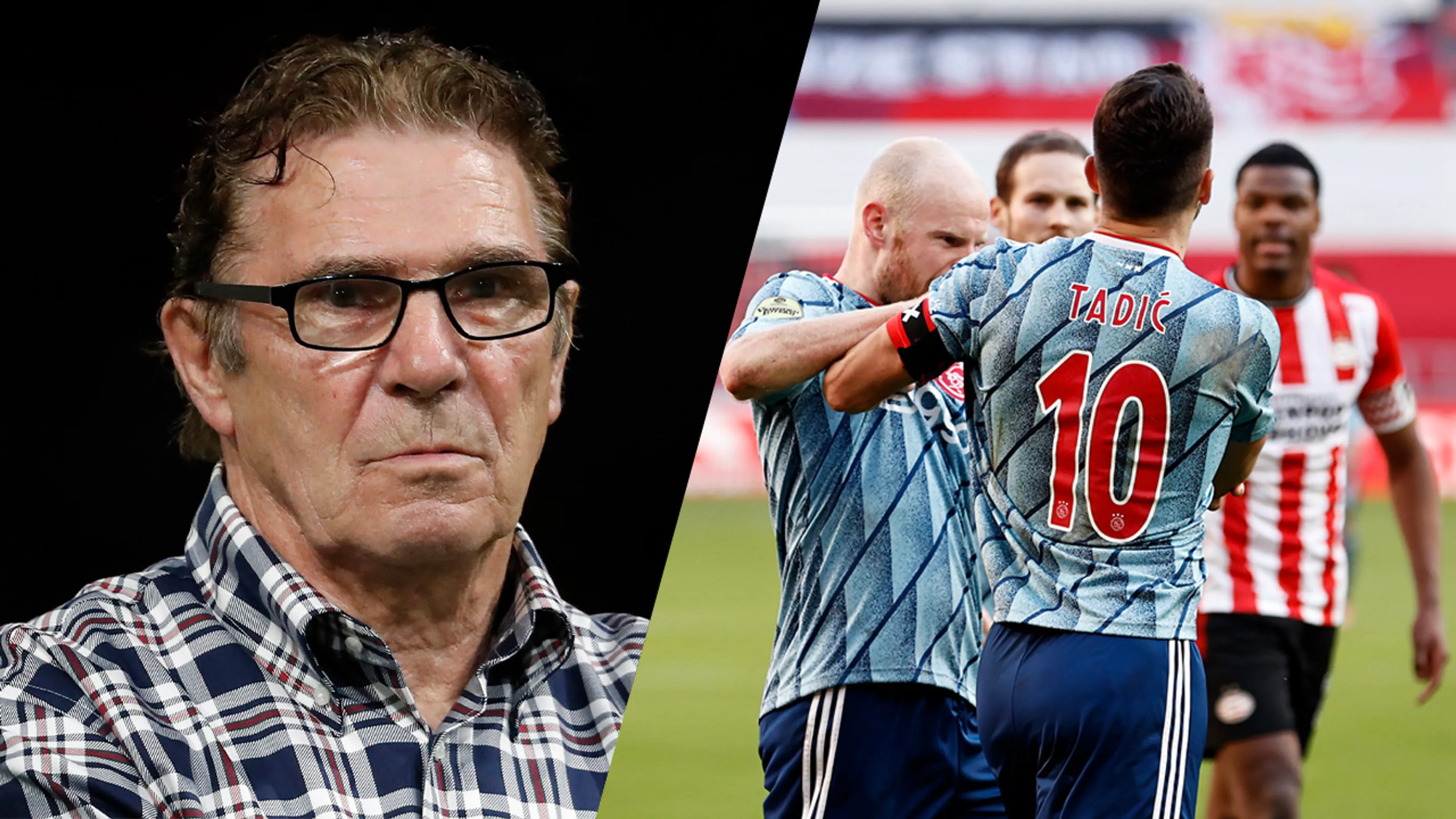 Van Hanegem haalt uit naar Tadic: 'Dat vind ik Ajax-onwaardig en dat meen ik echt'