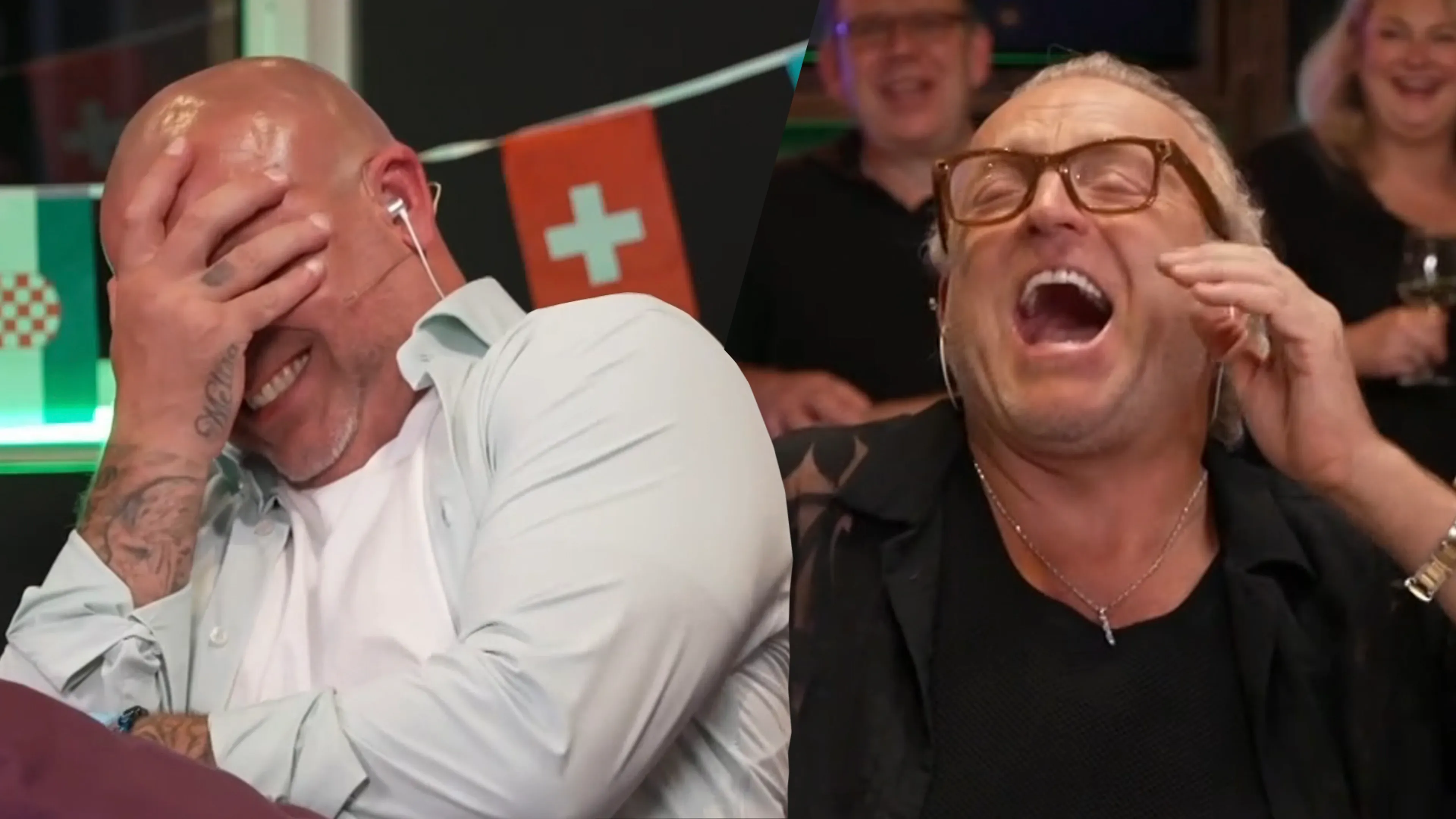 Video: Andy van der Meijde en Gordon hebben grootste lol tijdens het geven van songfestivalcommentaar
