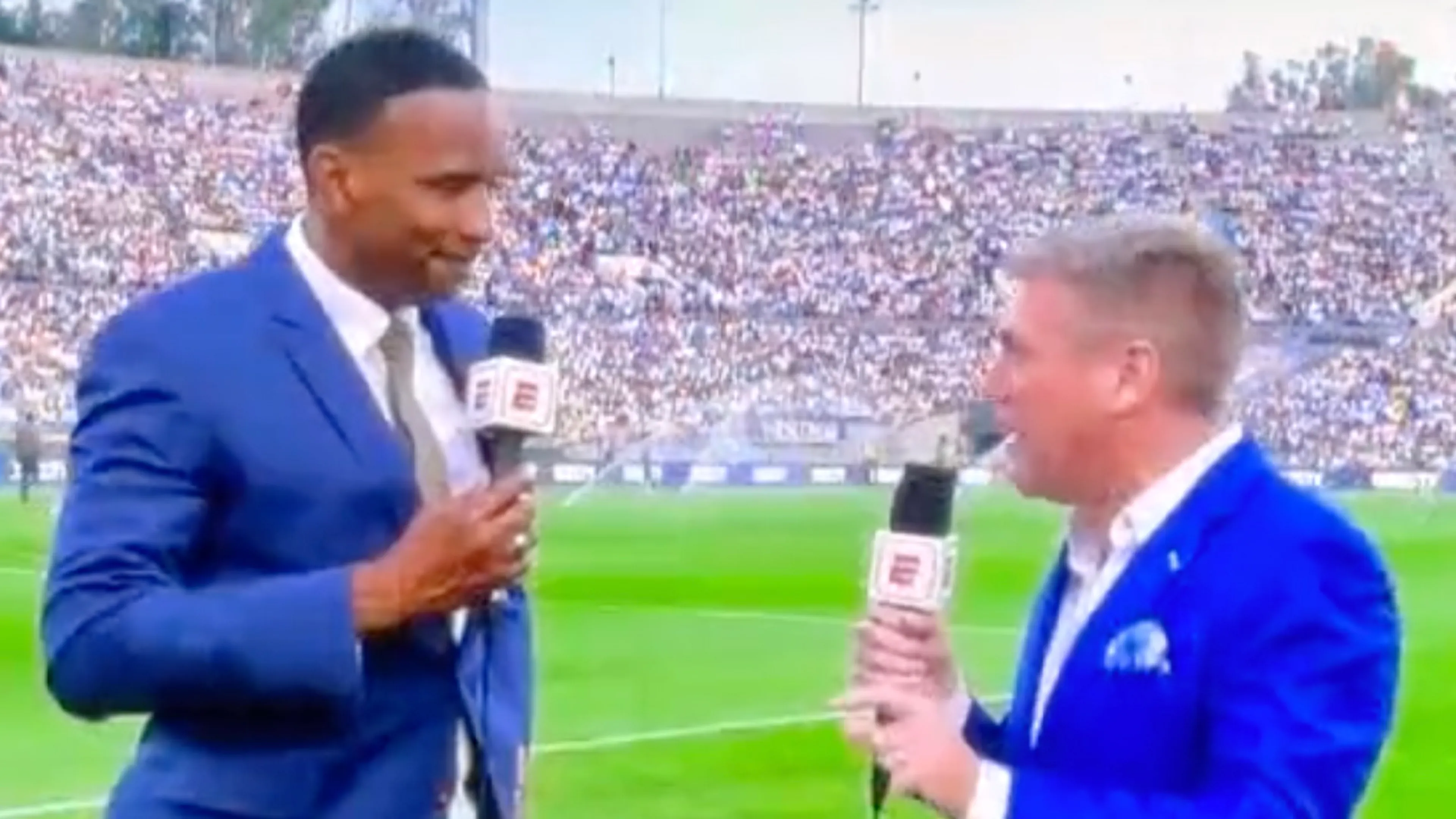 Voetbalanalist Shaka Hislop zakt in elkaar tijdens live-uitzending