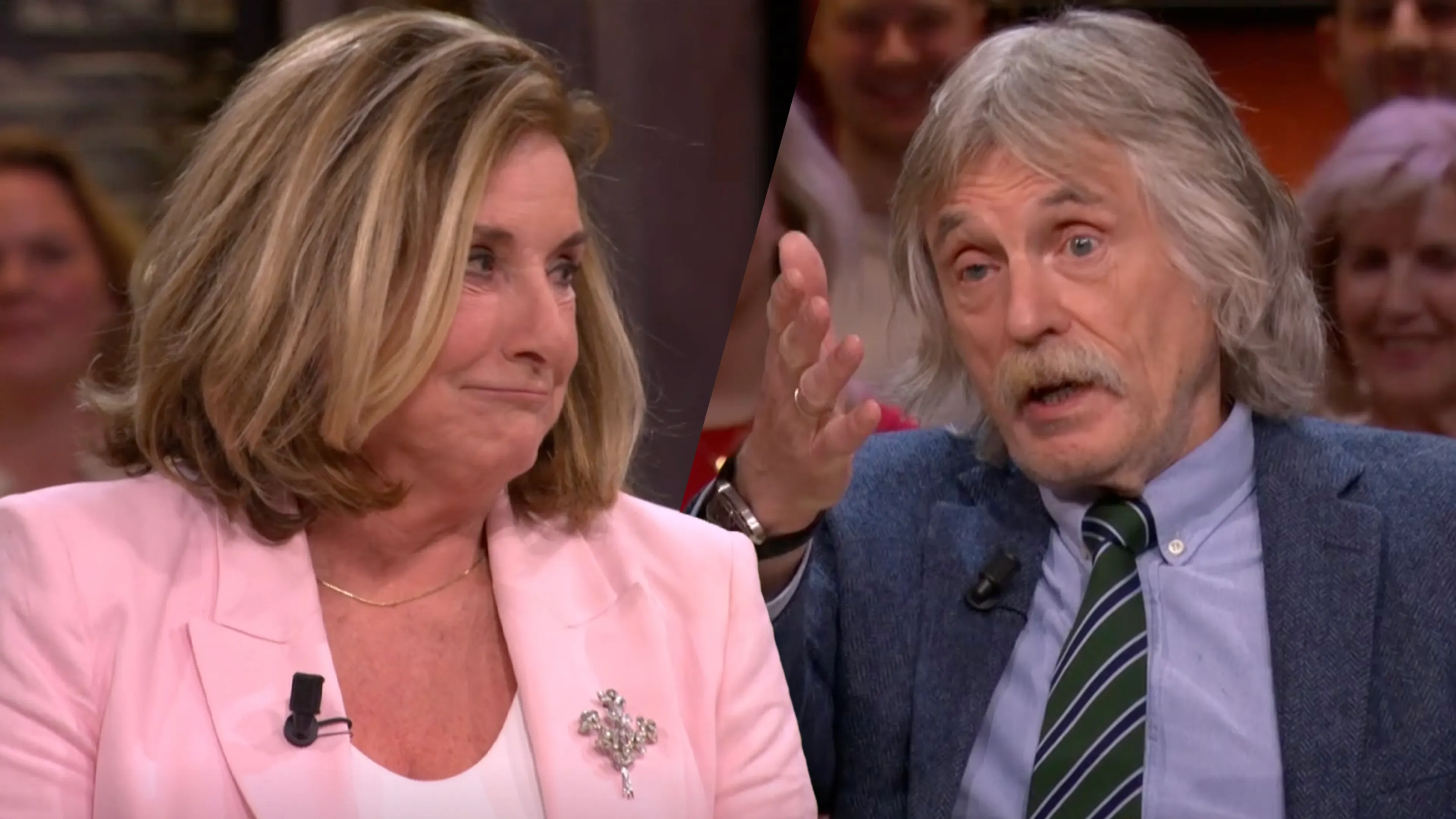 Johan na opmerking Catherine Keyl: "Ik zeg nog: haal haar niet aan tafel!"