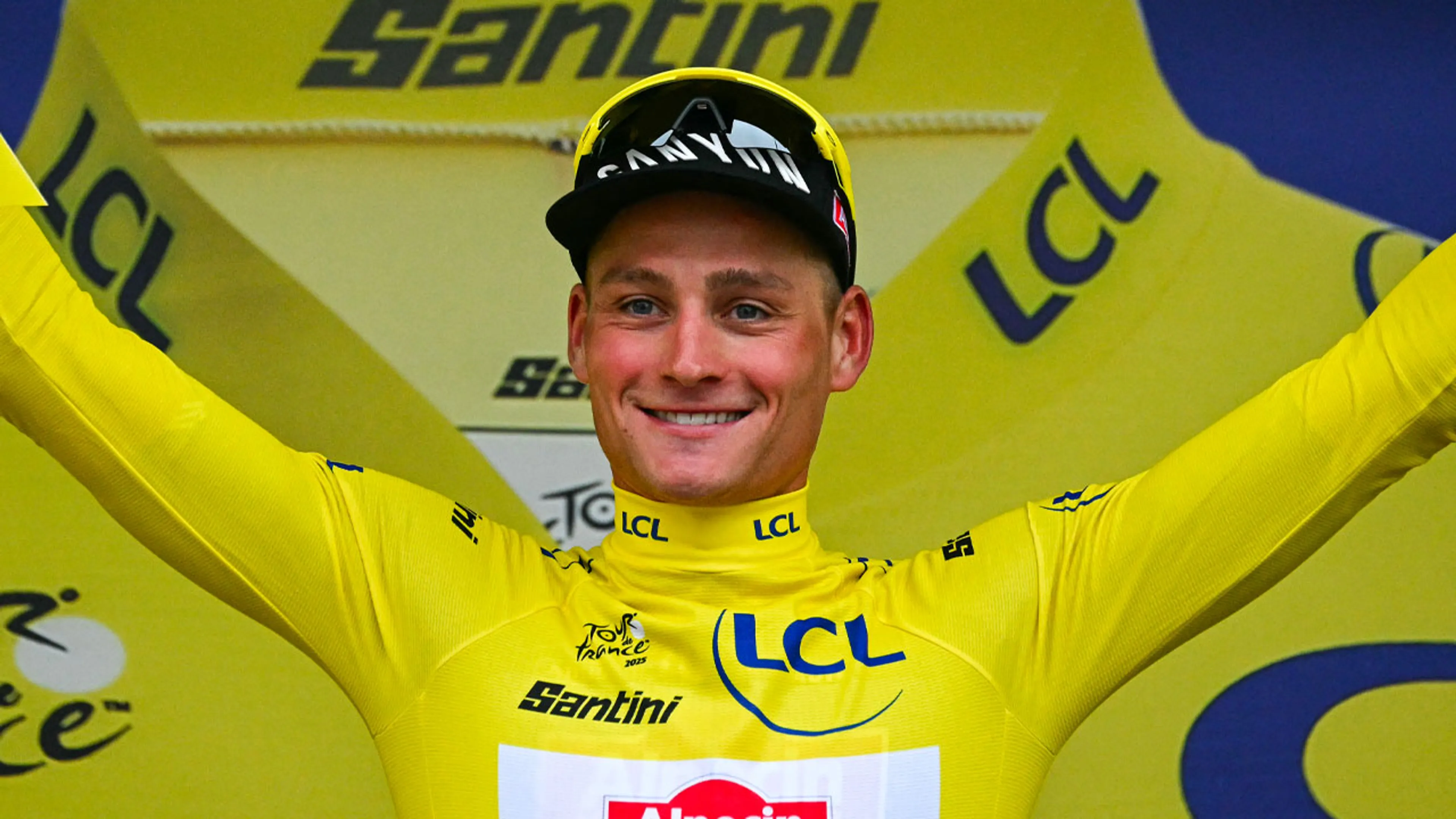 Mathieu van der Poel dolblij met gele trui: 'De Tour kan nu zeker al niet meer stuk!'