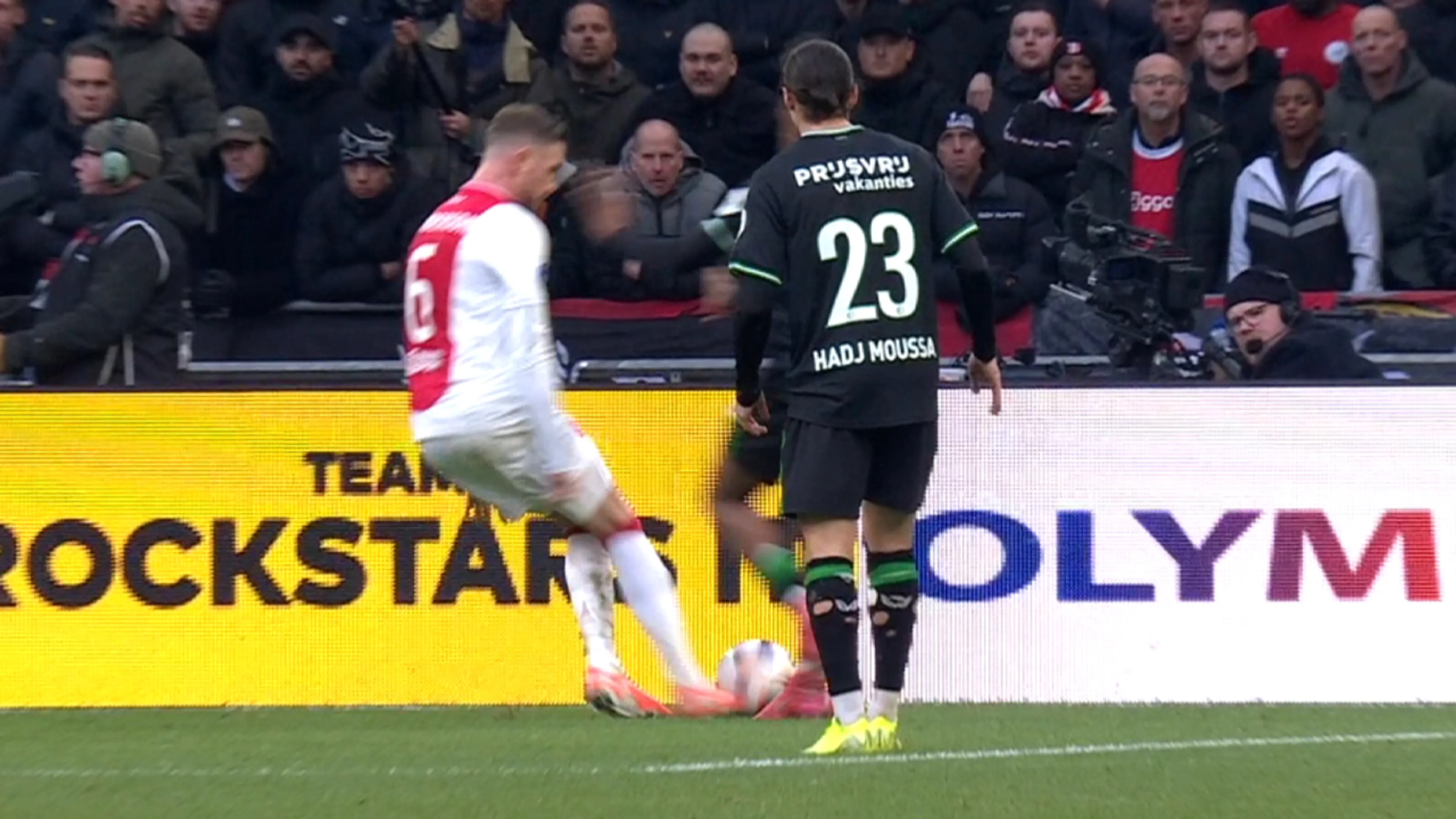 Feyenoord had kort voor winnende treffer Ajax corner moeten krijgen