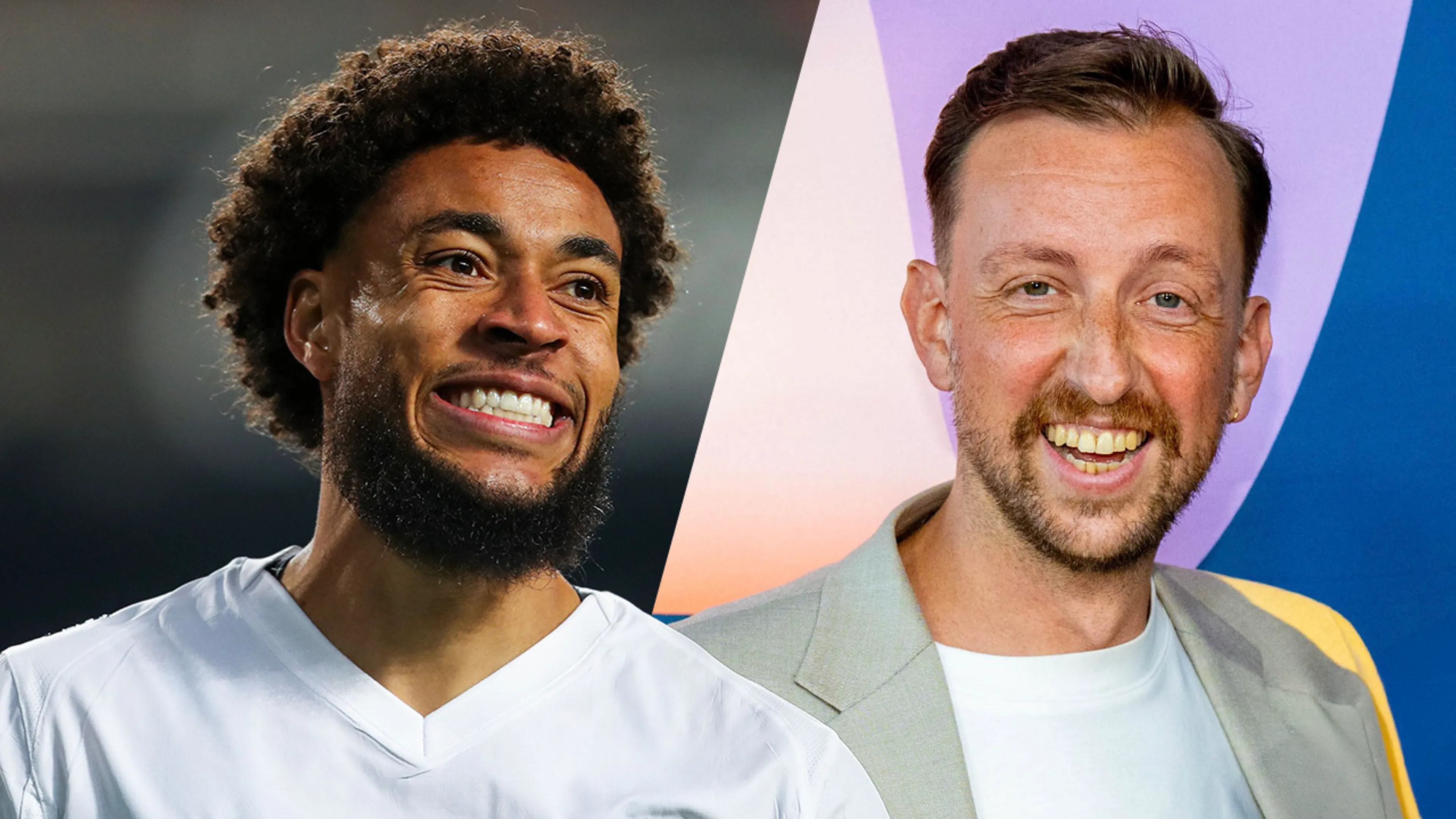 Arnaut Danjuma en Stijn van Vliet zaterdag te gast bij Het Oranje Café
