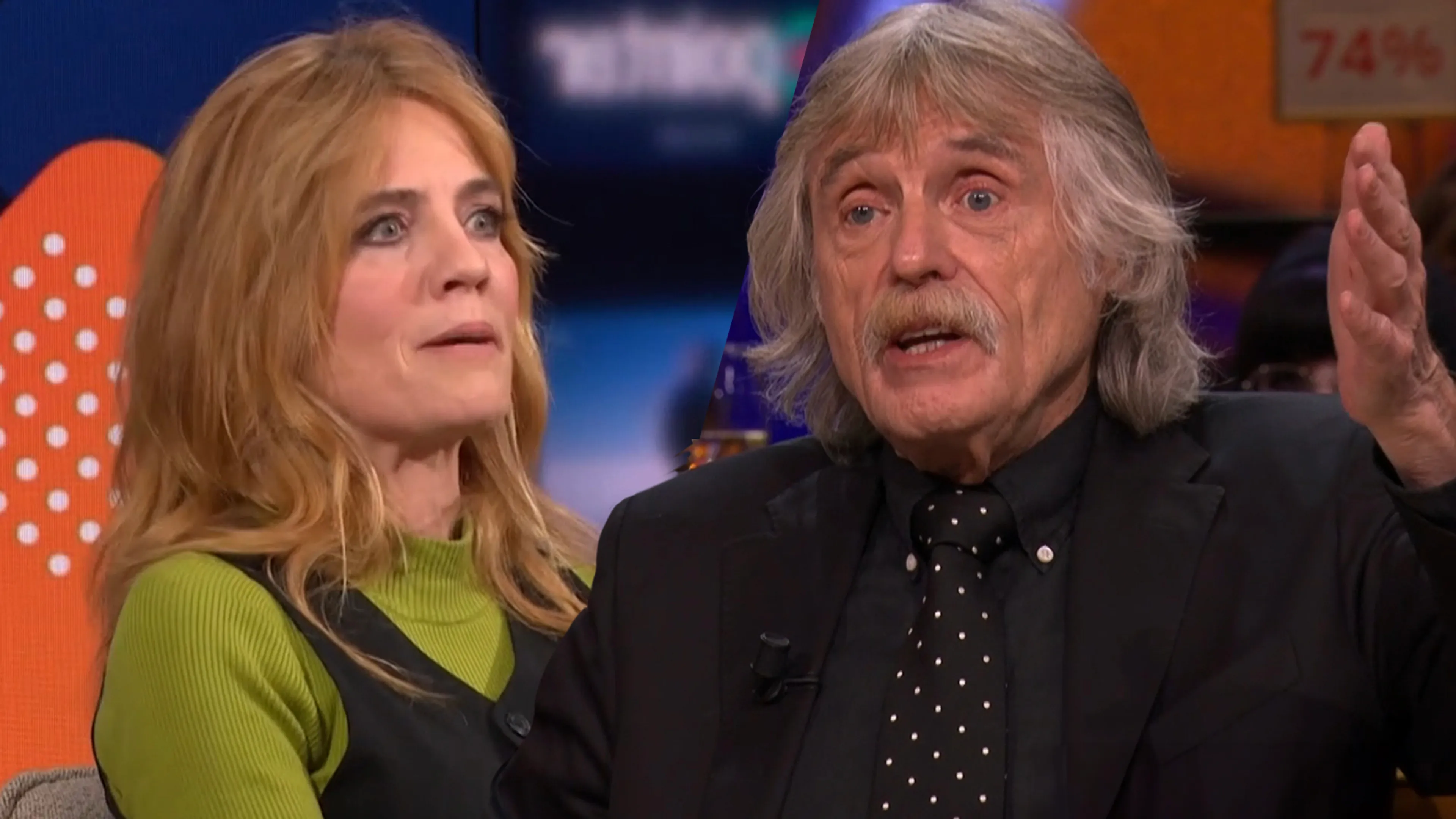 Johan Derksen ziet pissige Ilse Warringa: ‘Ze overschat haar eigen serietje wel een beetje’