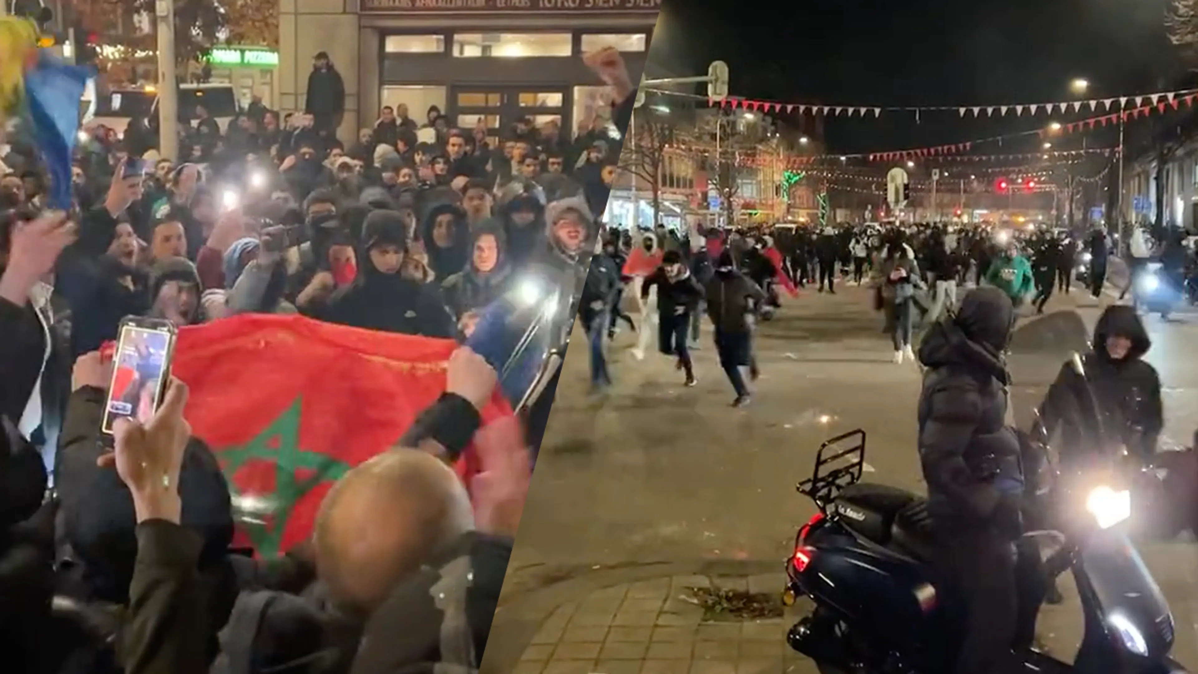 ME moet opnieuw uitrukken in Haagse Schilderswijk na overwinning Marokko