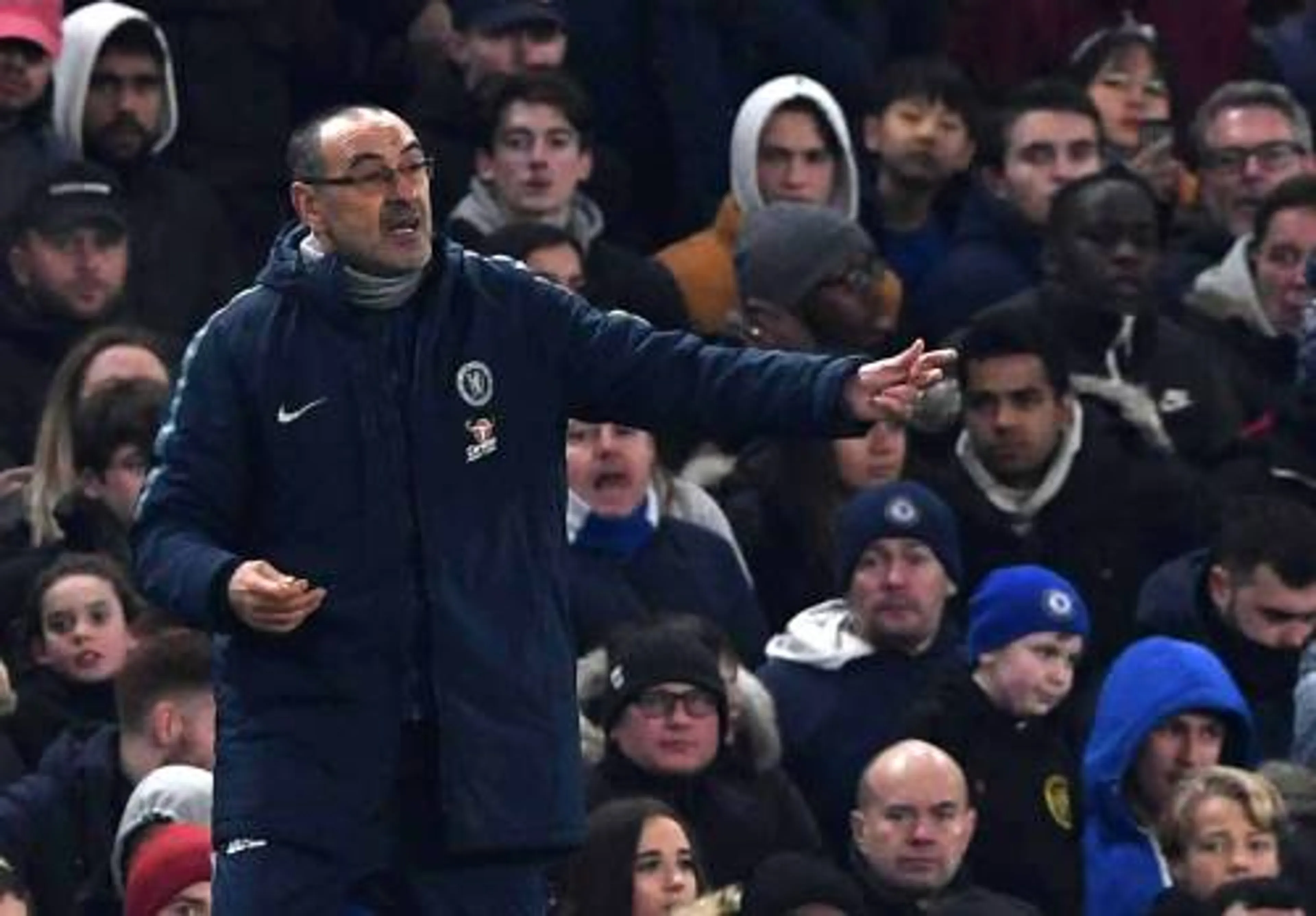 Sarri sluit spelers Chelsea op in kleedkamer