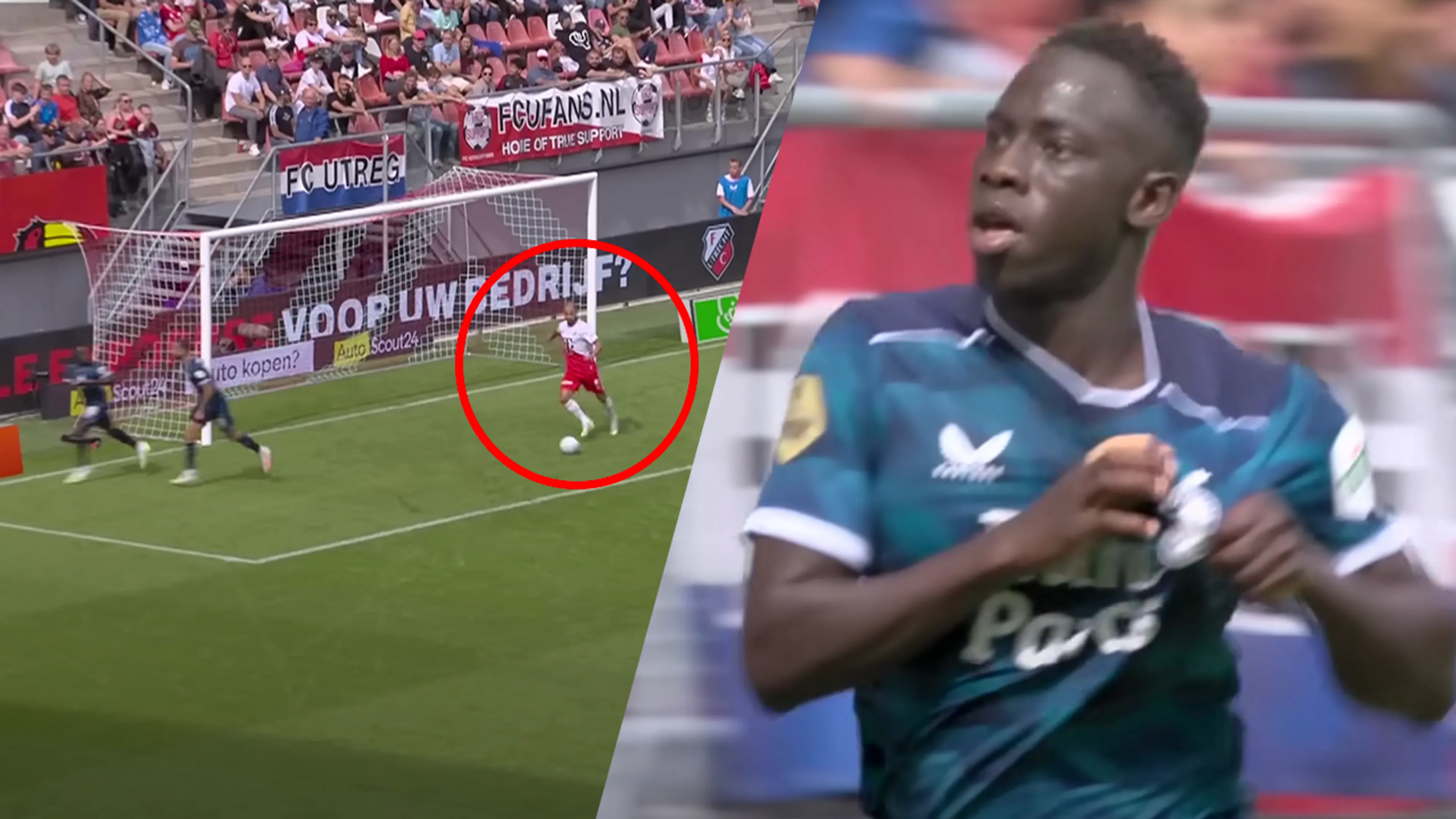 Video: Gefrustreerde Van der Maarel schiet bal richting Minteh na pijnlijk doelpunt