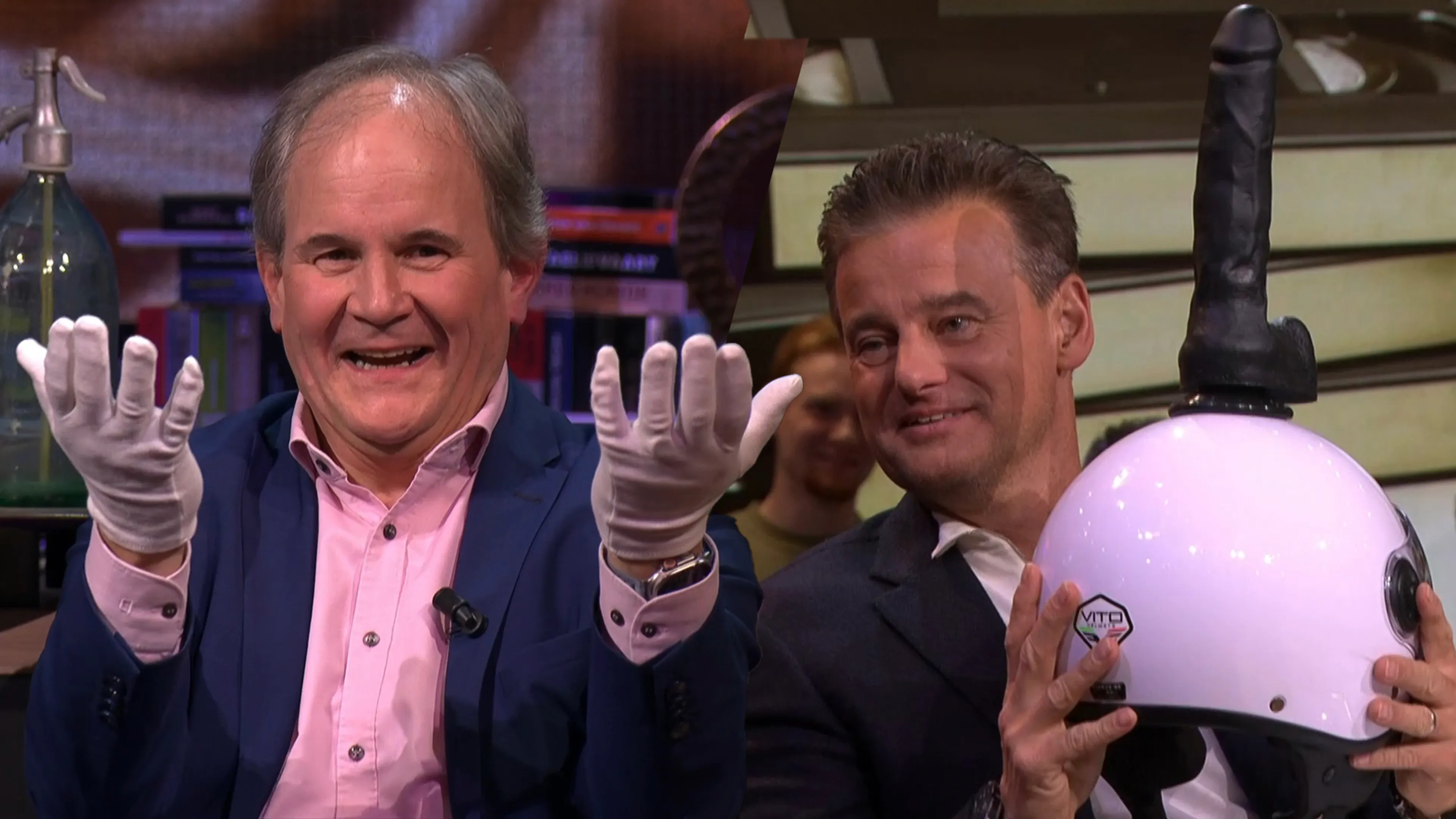 Beeld & Geluid neemt dildohelm van Vandaag Inside op in archief: 'Deze krijgt een bijzondere plek'