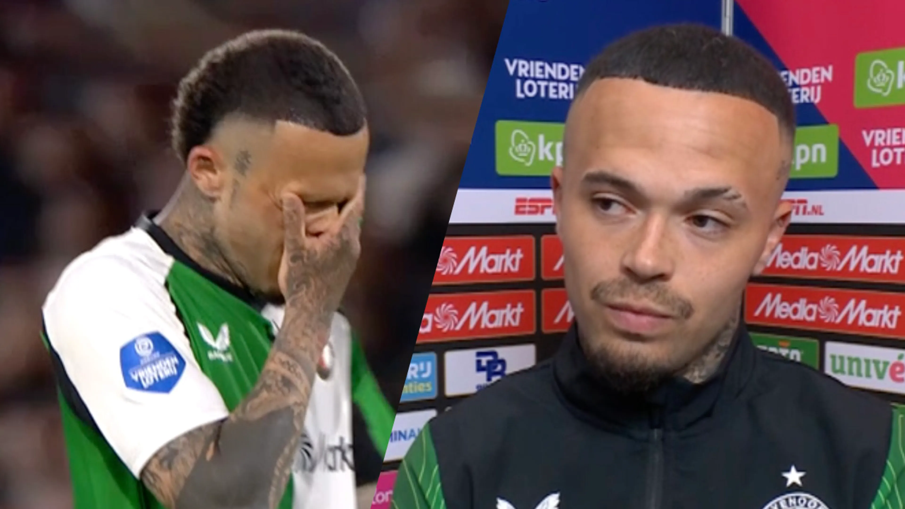 Video: Hartman geëmotioneerd na wissel in De Kuip: 'Ik besef dat het de laatste keer zou kunnen zijn'