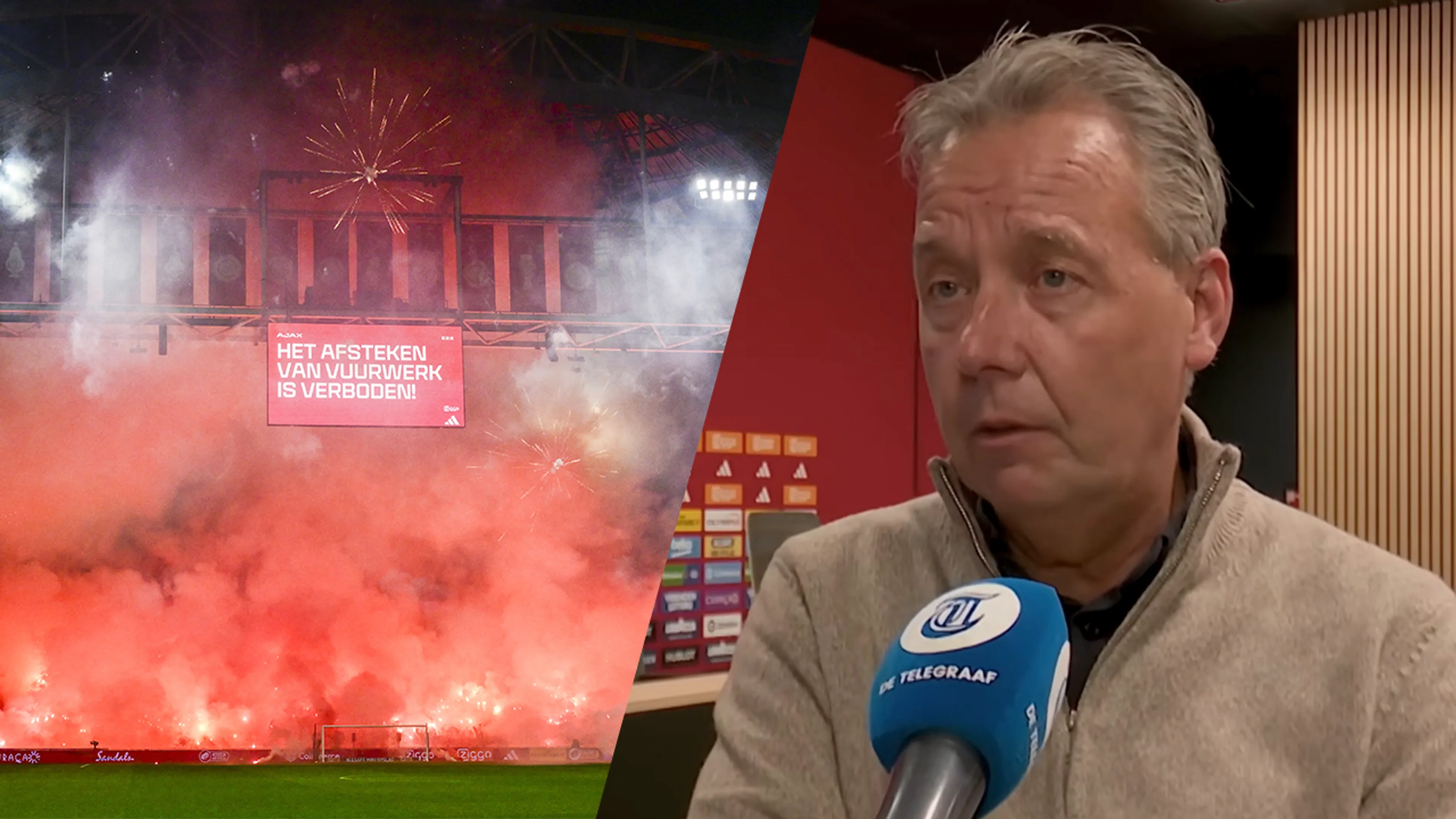 Valentijn Driessen spreekt van 'terreuracties' bij Ajax: 'De F-Side zal leeg moeten blijven'