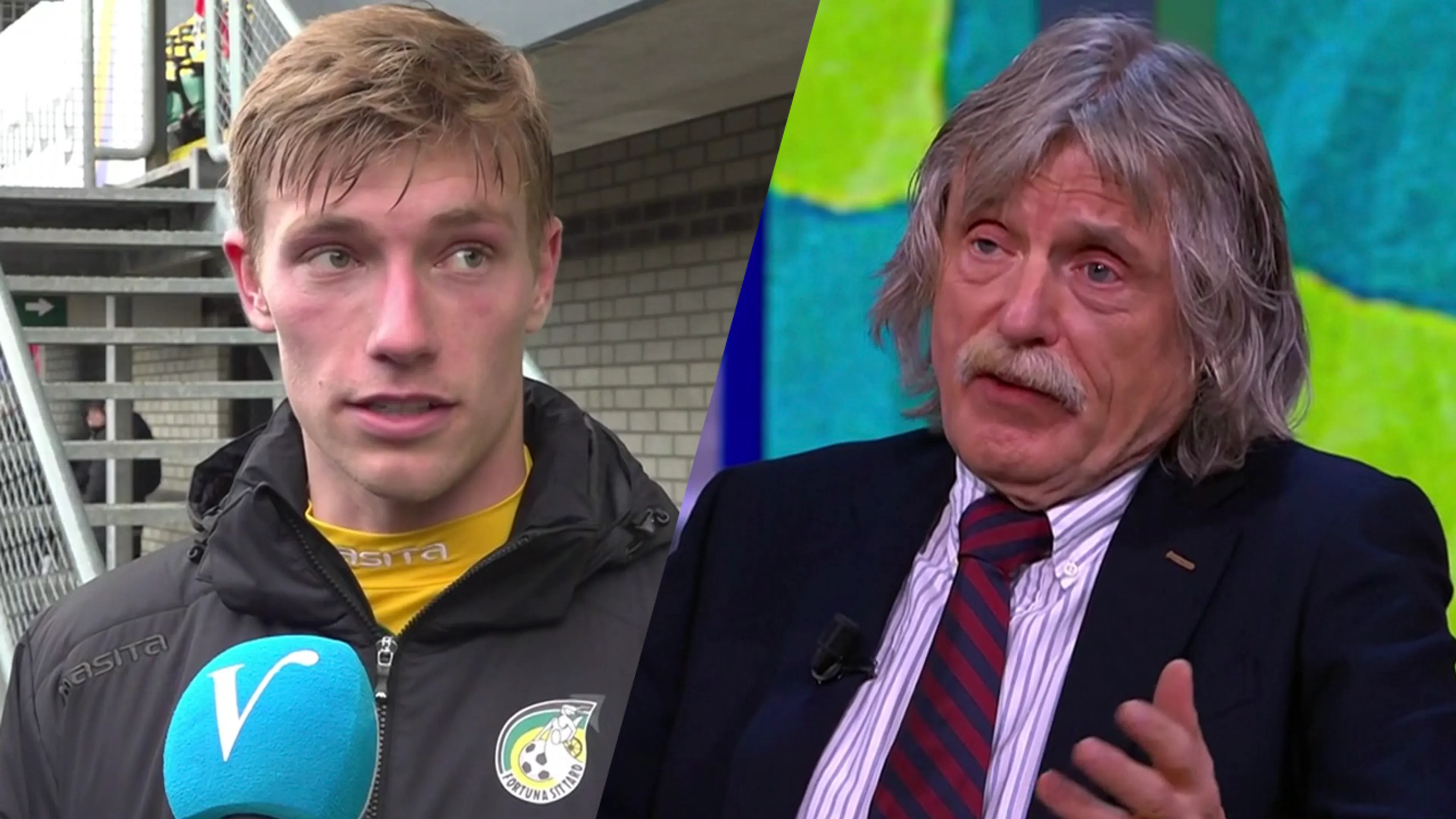 Johan reageert op interview Fortuna-middenvelder Flemming: 'Amateuristisch geneuzel'
