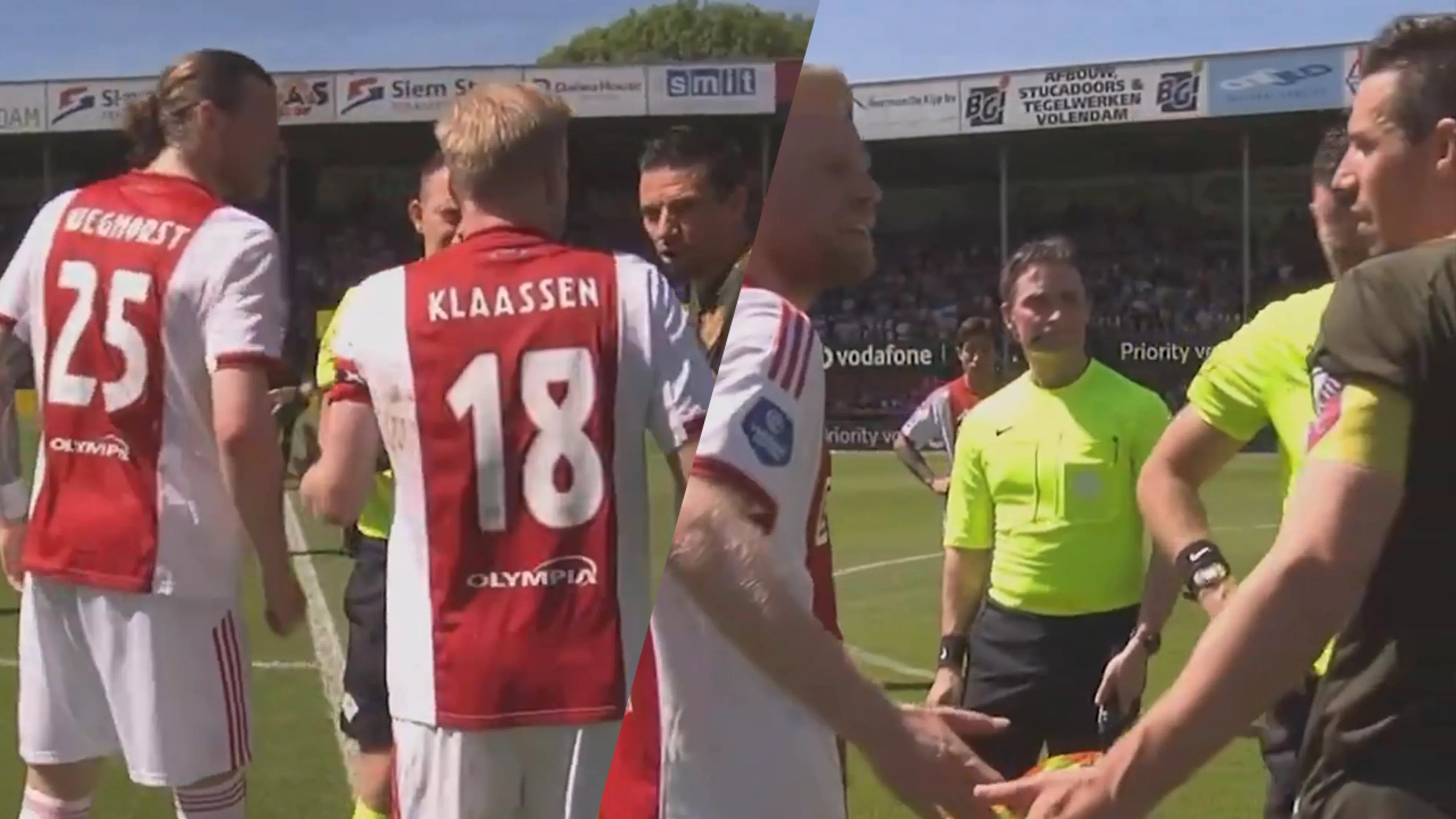 Video: opmerkelijk moment voor penaltyserie Ajax - FC Utrecht: 'We zijn toch geen amateurs?!'