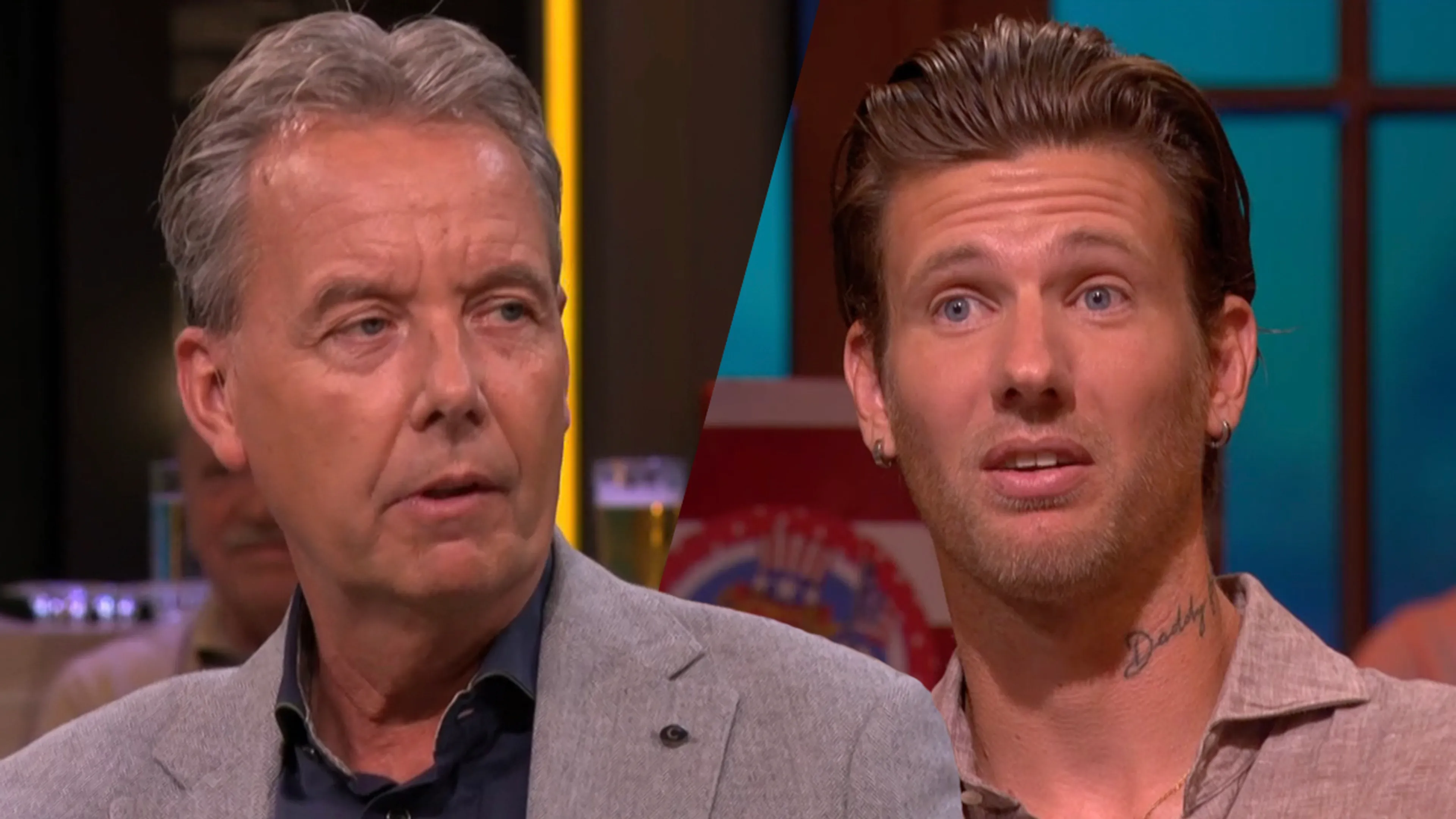 In beeld: Michiel Kramer confronteert Valentijn Driessen: 'Wat lul je? Zeg het in mijn gezicht!'