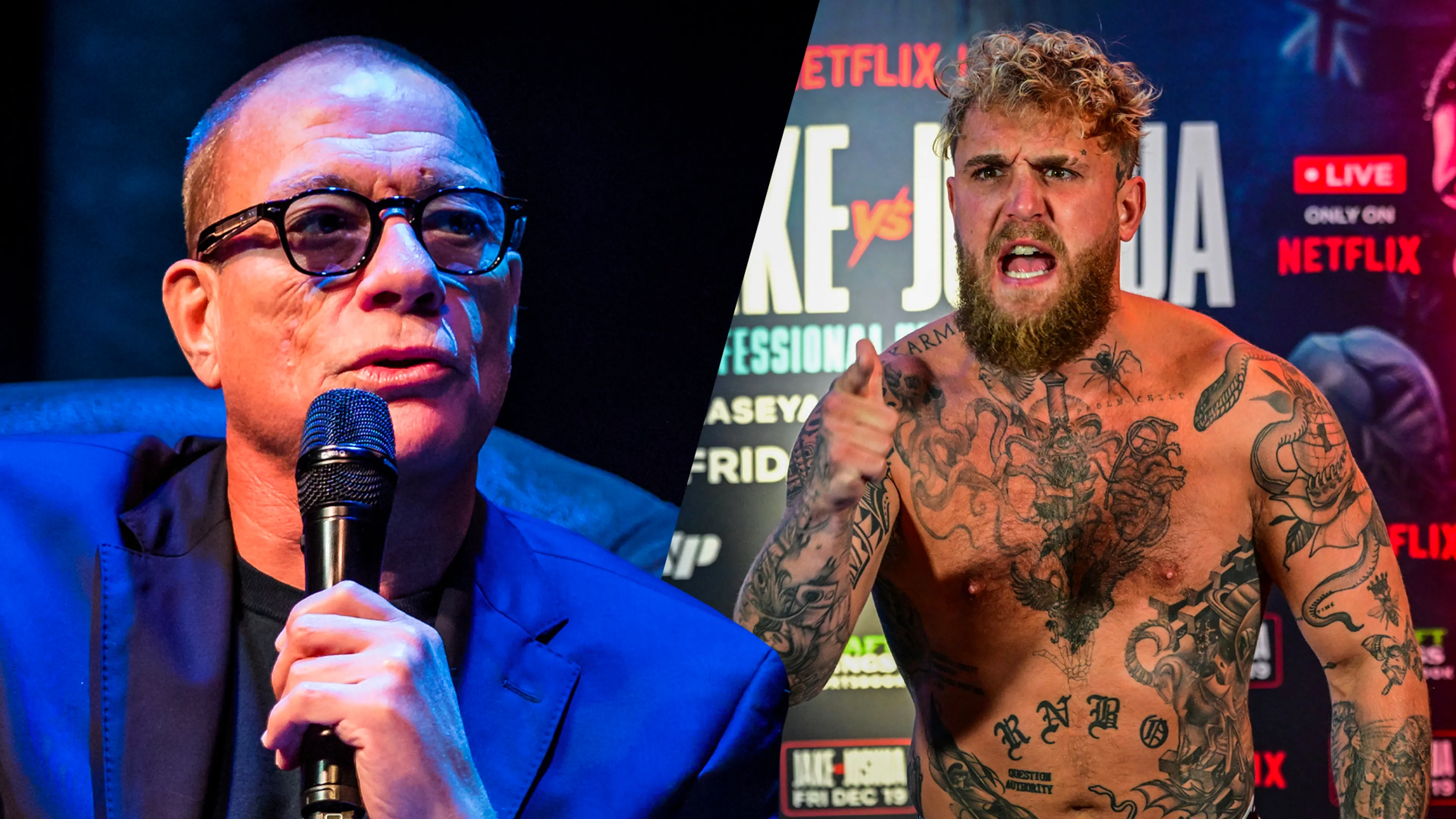 Jean-Claude Van Damme (65) daagt Jake Paul uit voor gevecht: 'Ik wil je gewoon in elkaar trappen'