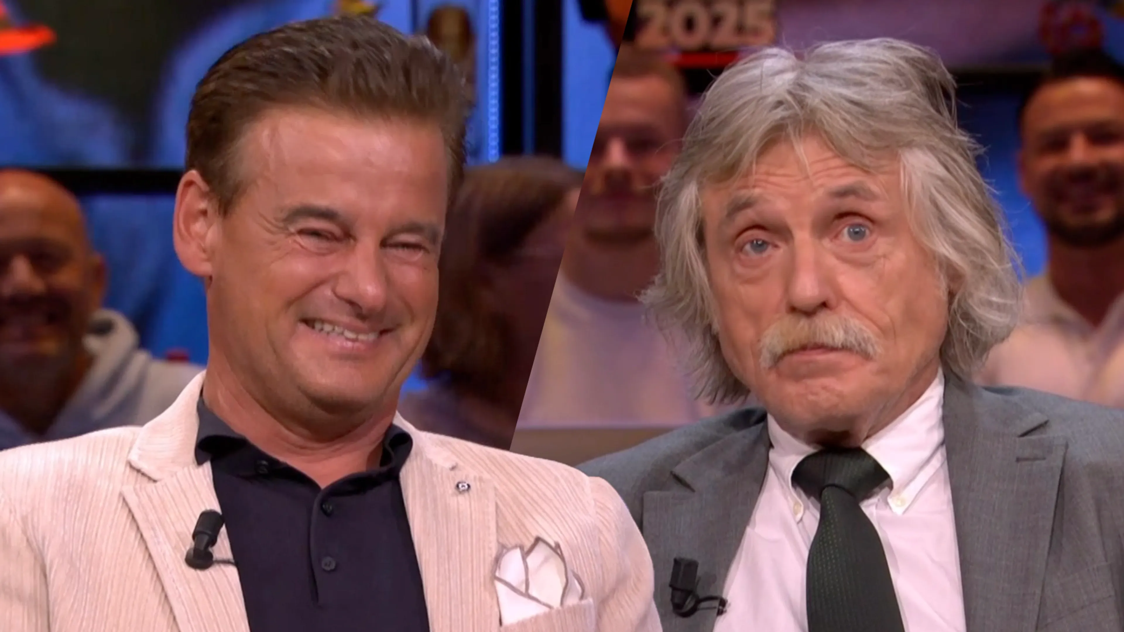 Wilfred Genee gaat, in tegenstelling tot Johan Derksen, helemaal stuk om flauw filmpje