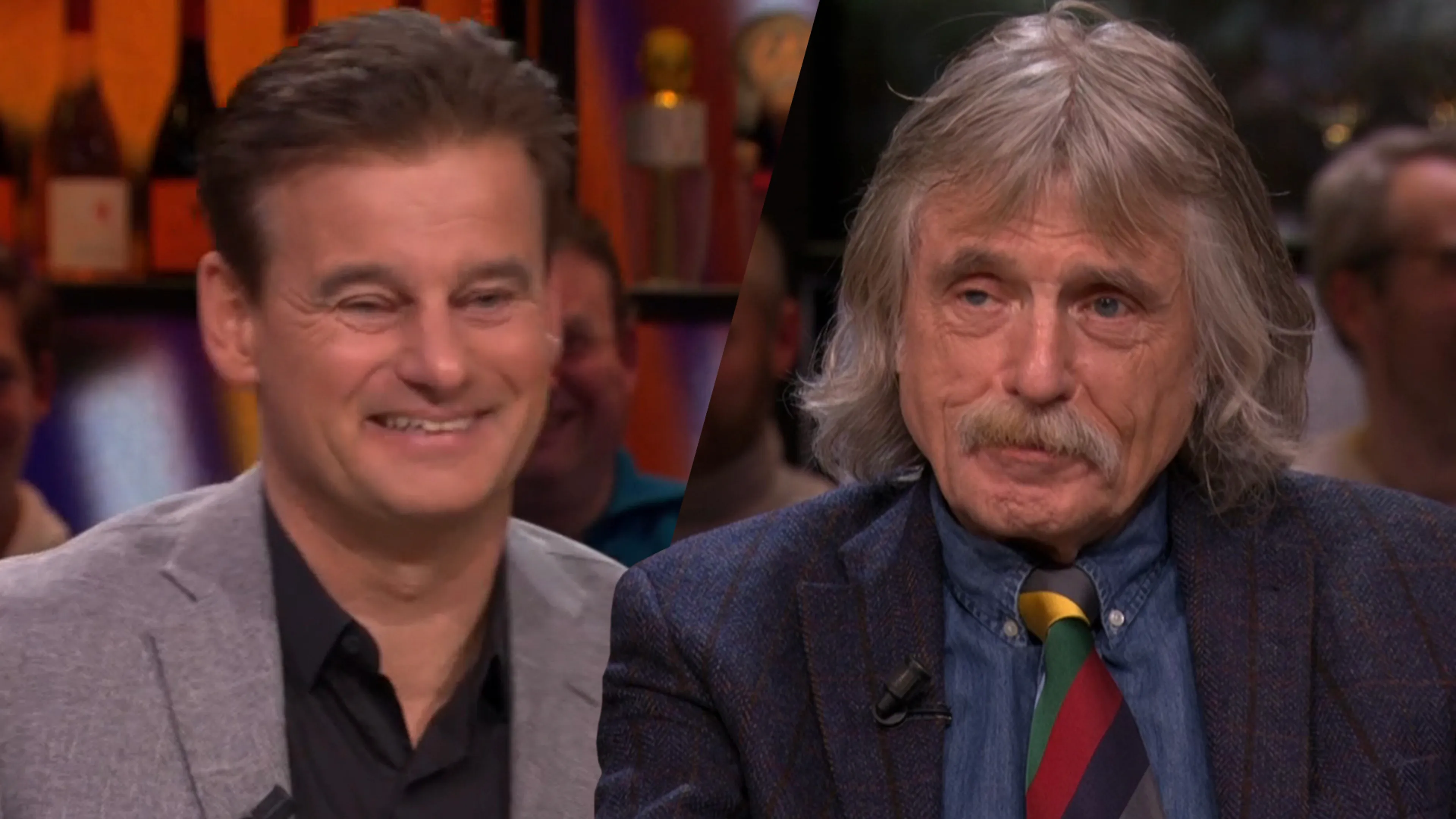 Wilfred moet lachen om verspreking van Johan: ‘Dick Stoof’