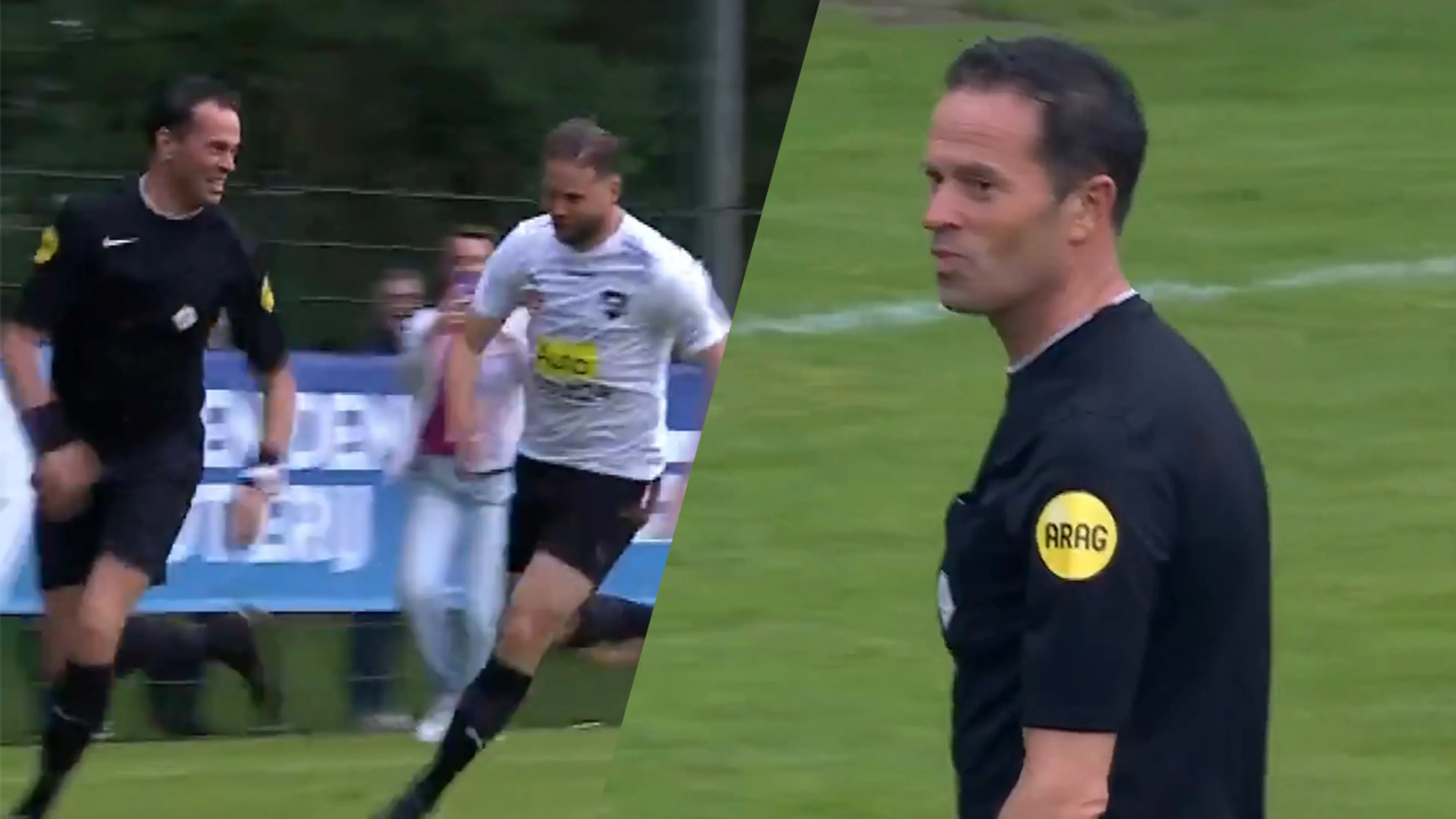 Video: Bas Nijhuis moet vrezen voor zijn leven na geven van strafschop tegen Joey van den Berg