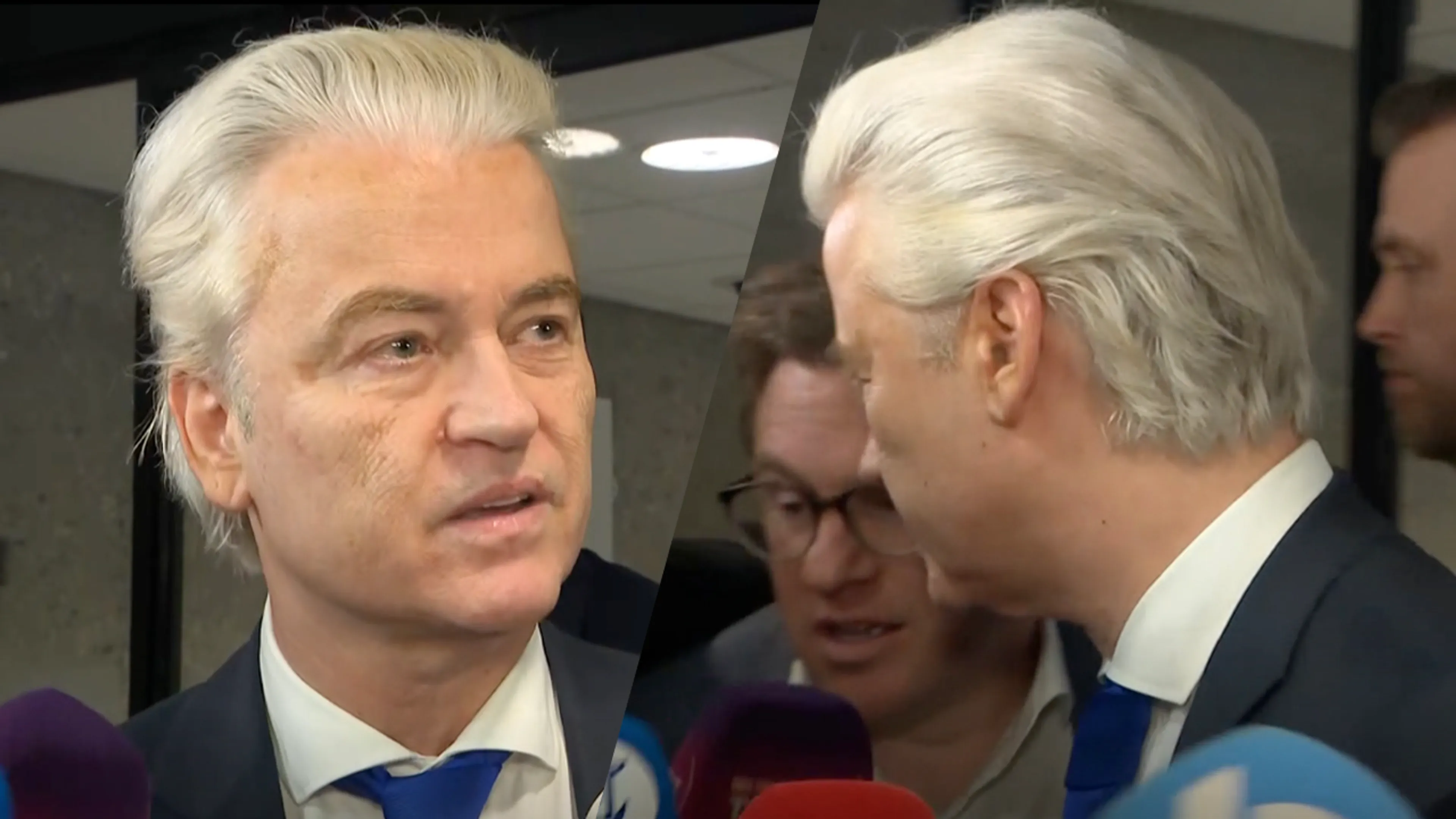 Geert Wilders loopt weg: 'Ik hoop dat u nooit in de situatie komt, met uw grote mond!'