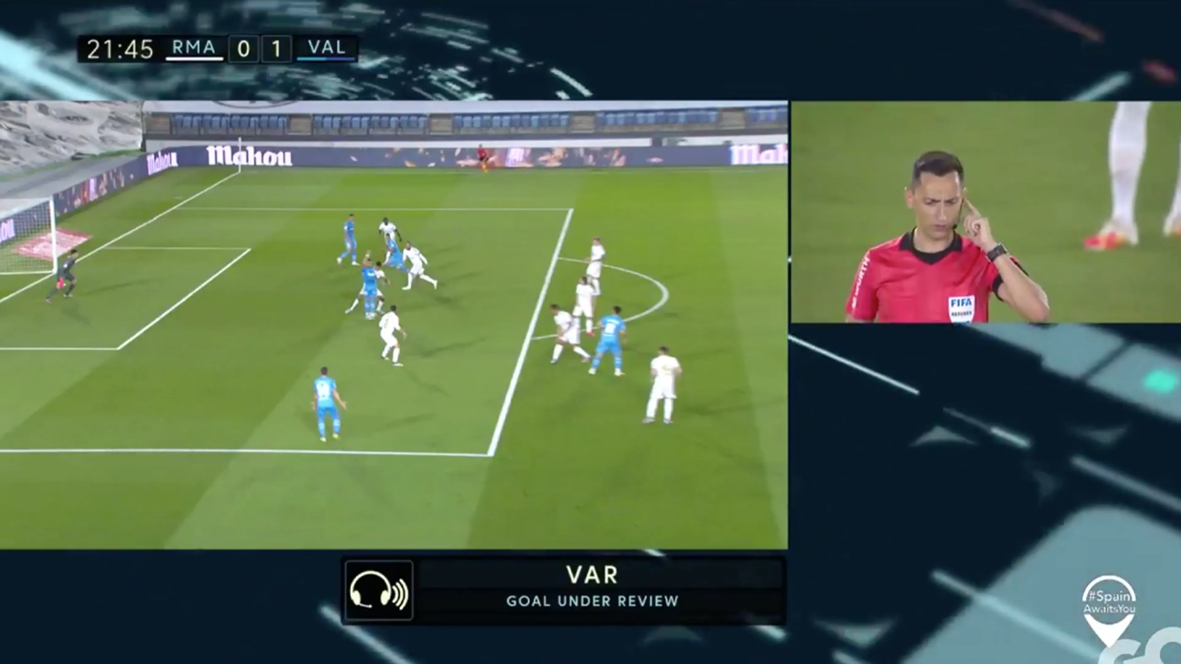 Real komt goed weg na nipte buitenspelgoal Rodrigo