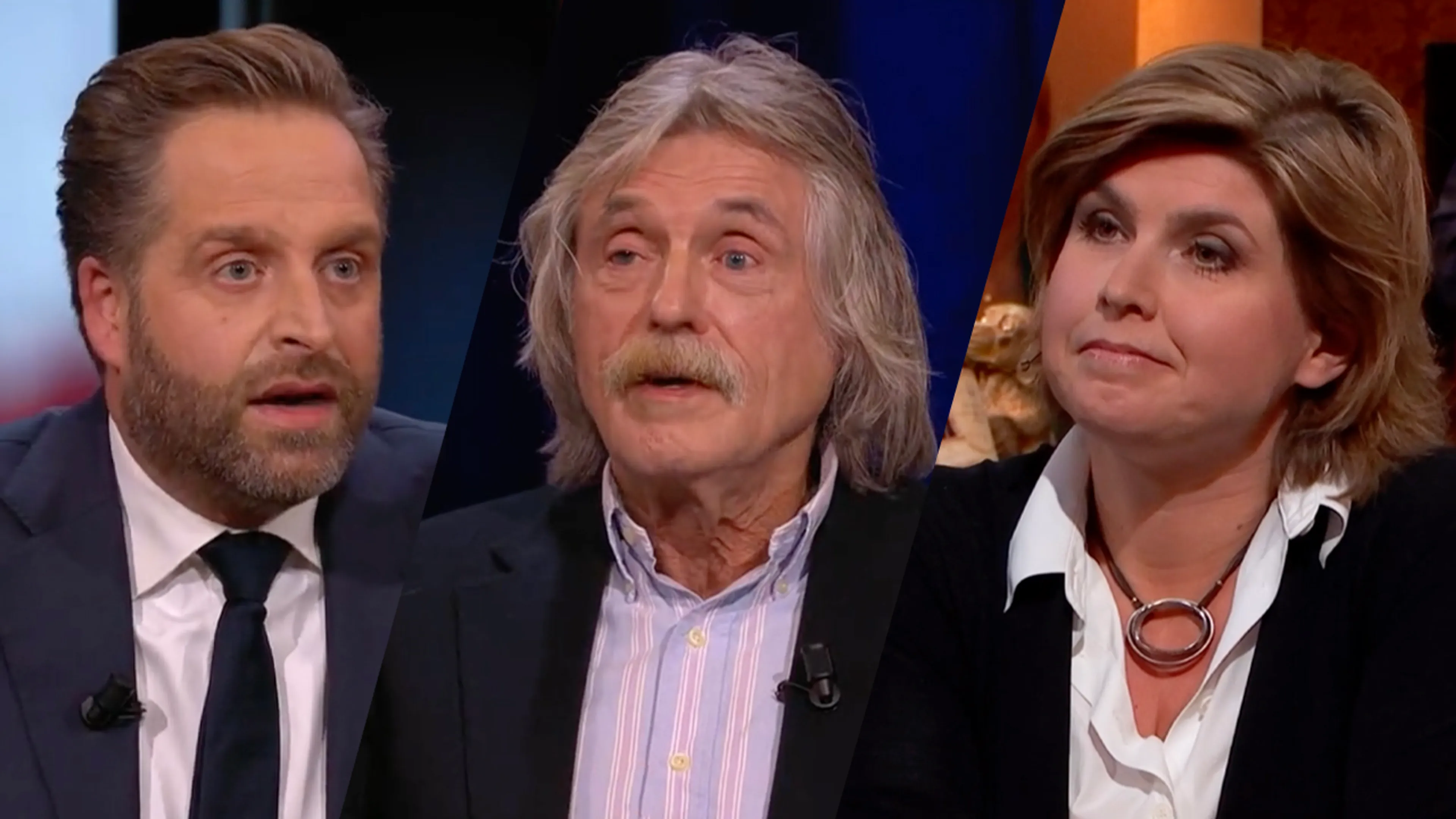 Angela de Jong: 'Aan het gezicht van Hugo de Jonge zag je dat Johan Derksen raak schoot'