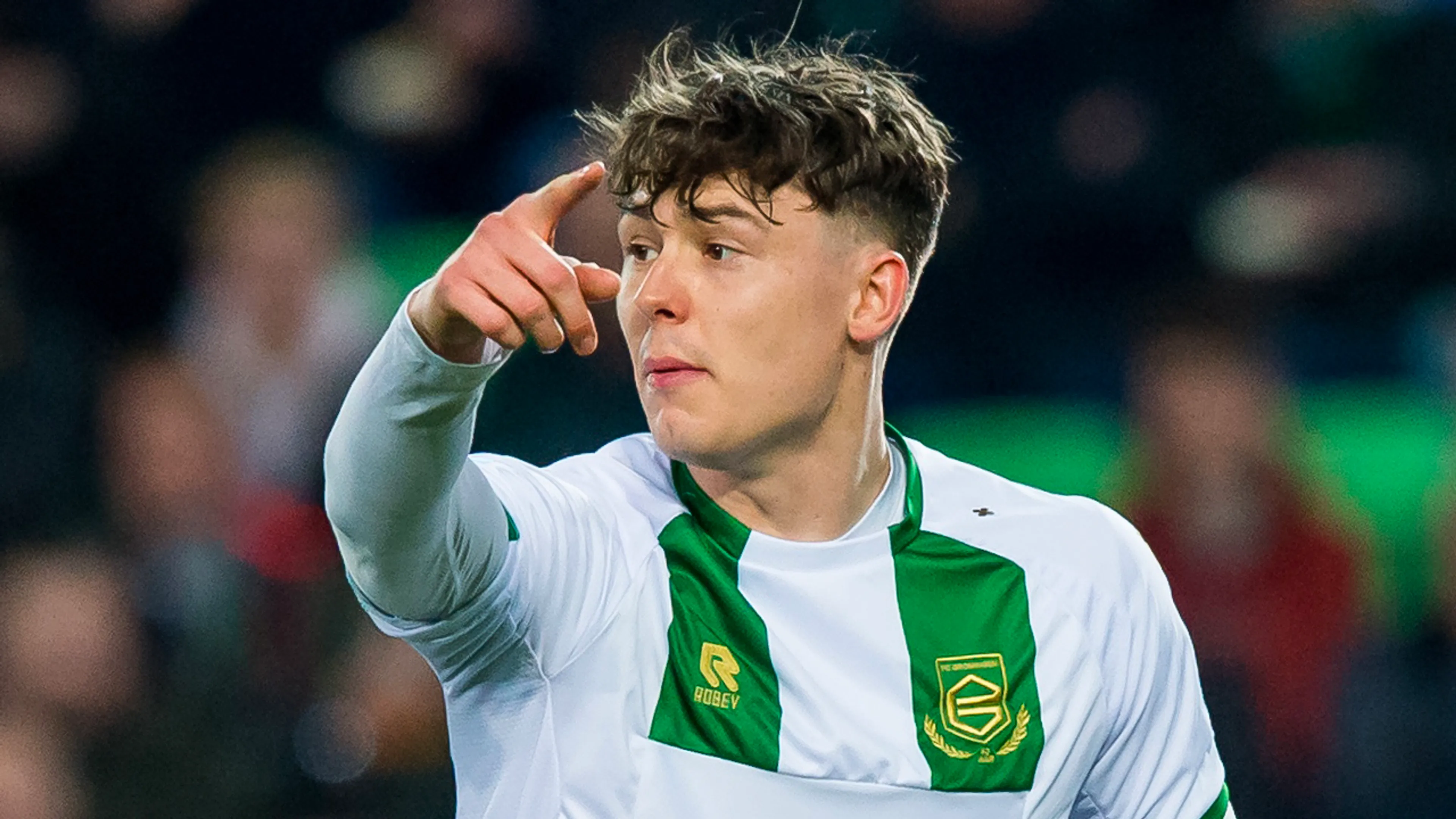 'FC Groningen-spits Strand Larsen wordt genoemd bij Feyenoord'