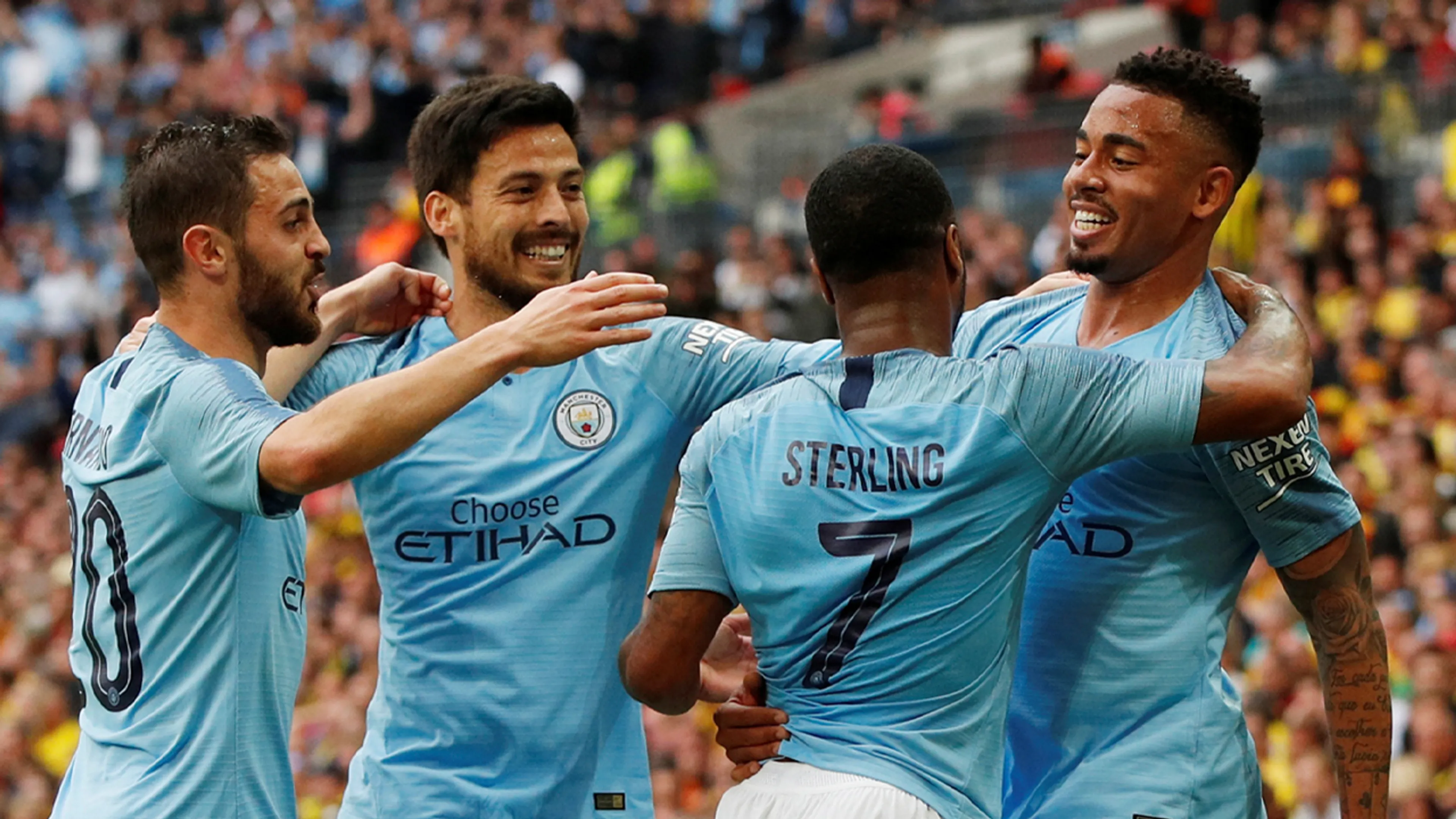 City vernedert Watford in FA Cup-finale en pakt binnenlandse treble